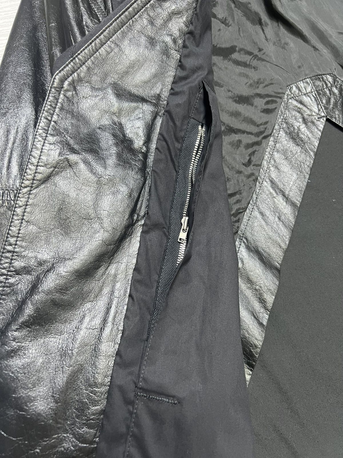 Rick Owens Rick Owens - S/S 15’ - Sliced Leather Biker Jacket Size US M / EU 48-50 / 2 - 13 Thumbnail