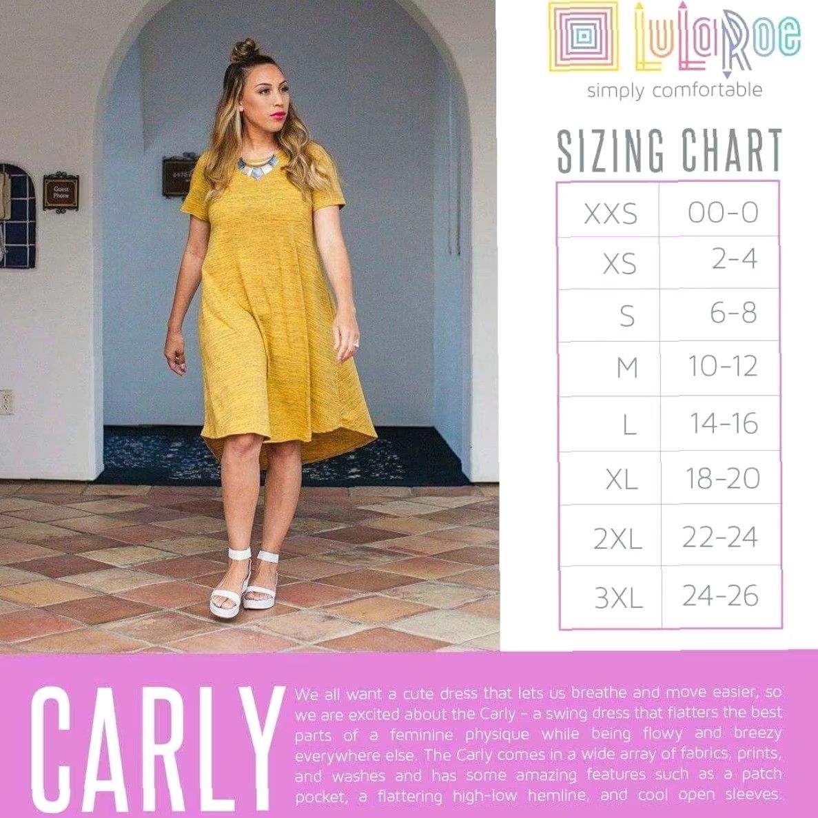 Vintage LuLaRoe Carly Dress 2XS Womens Floral Swing Dress Knee Length Black Purple Yellow Unicorn Stripe Size XXS / US 00 / IT 34 - 6 Thumbnail
