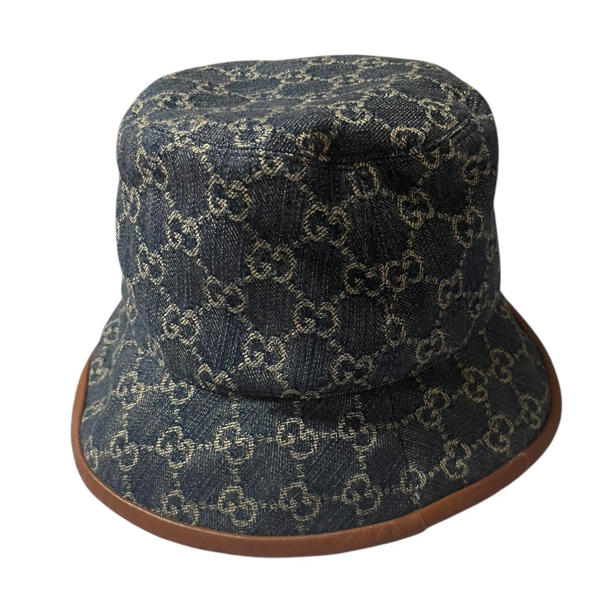 Gucci Bucket hat Gucci denim with GG logo size M Size 34 - 1 Thumbnail