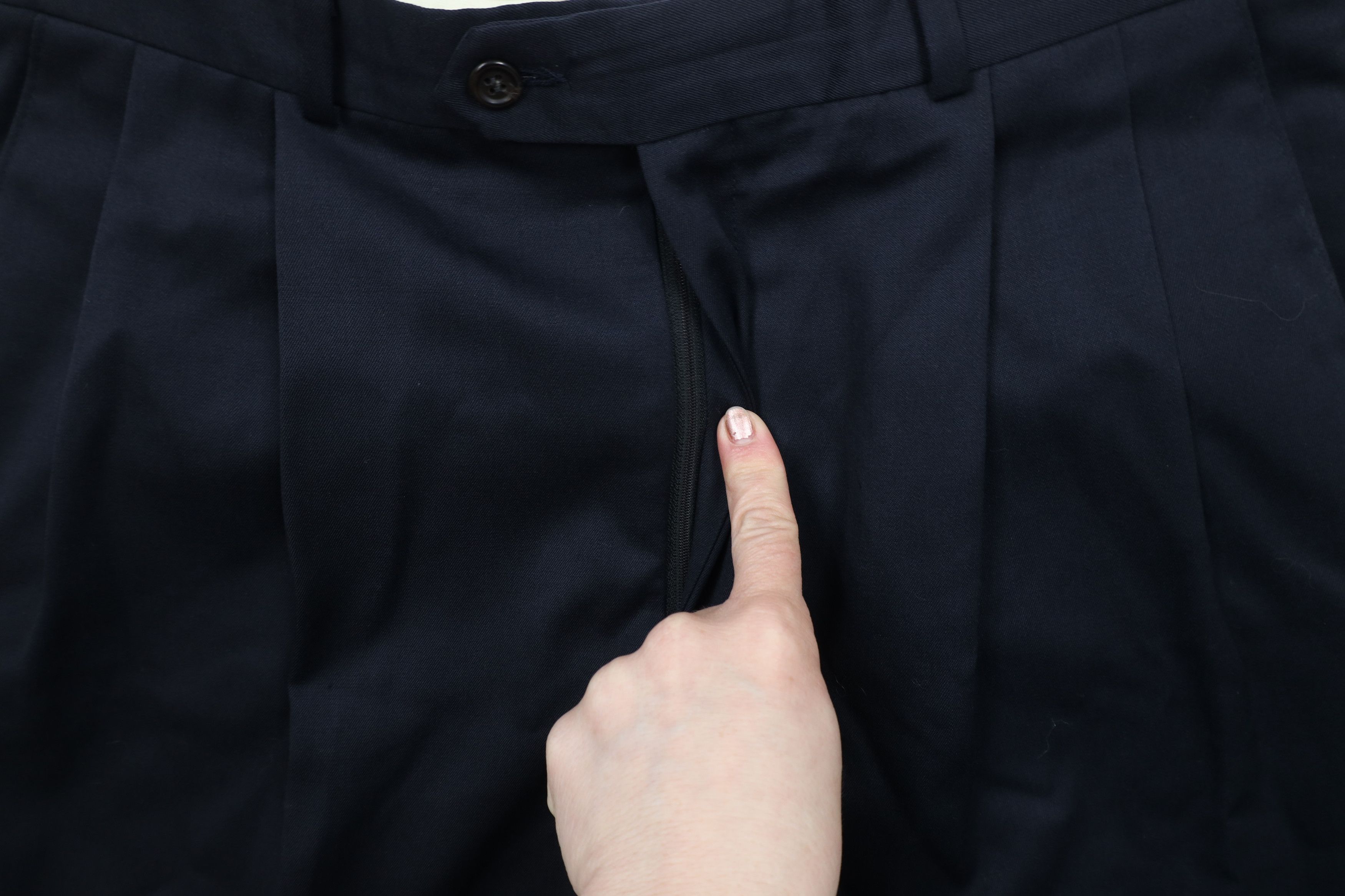 Ralph Lauren × Vintage Vintage 90s Chaps Ralph Lauren Wide Leg Wool Chino Pants Size US 32 / EU 48 - 8 Thumbnail