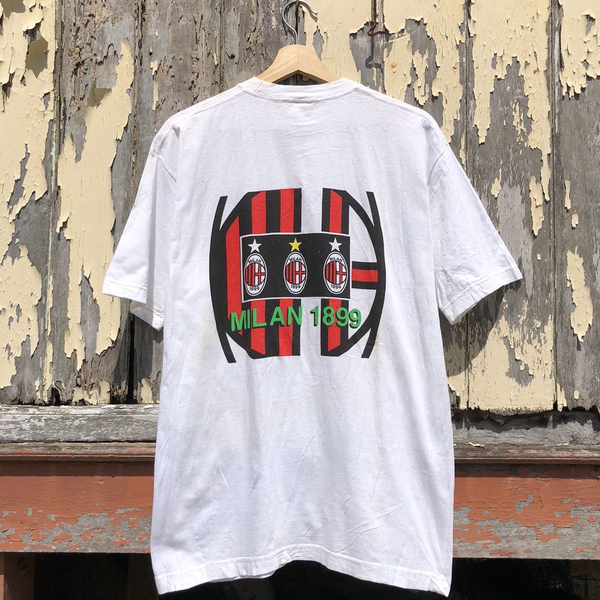 Vintage Vintage 90s MILAN 1899 Tshirt Size US L / EU 52-54 / 3 - 1 Thumbnail