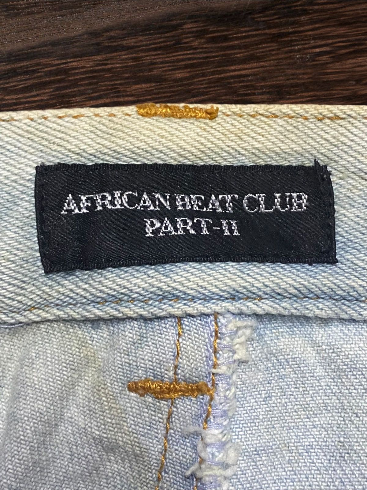 Japanese Brand Vtg Japanese Brand African Beat Club Rusty Flare Bush Pants Size US 29 - 17 Thumbnail