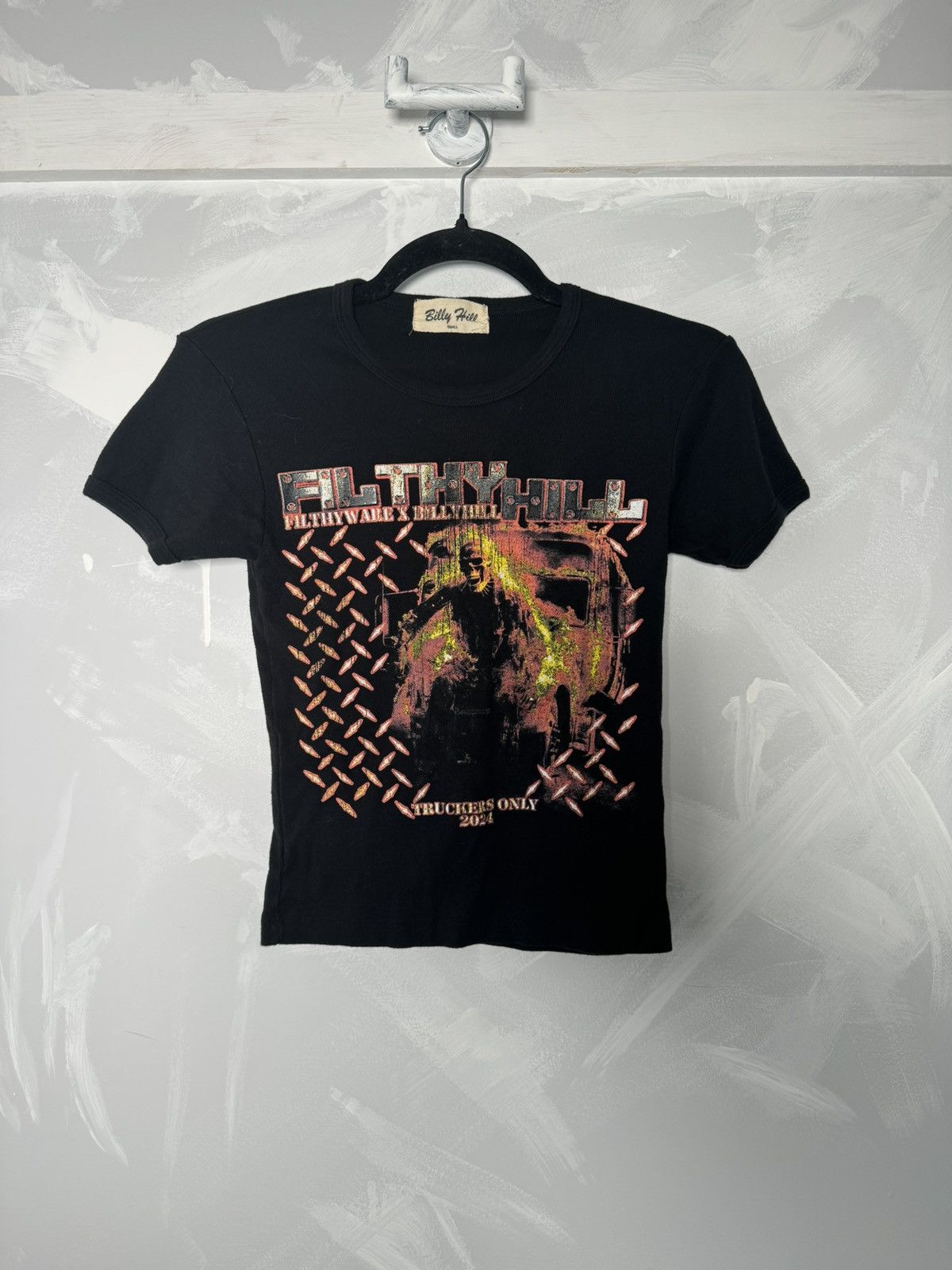 Billy Hill × F1lthy Ware Billy Hill x F1lthy Twisted Metal Baby Tee Size US XS / EU 42 / 0 - 1 Thumbnail