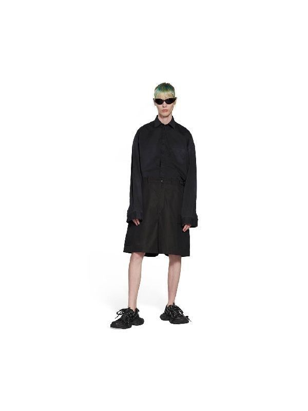 Balenciaga o1bcso1str0425 Cargo Shorts in Black Size US 32 / EU 48 - 3 Thumbnail
