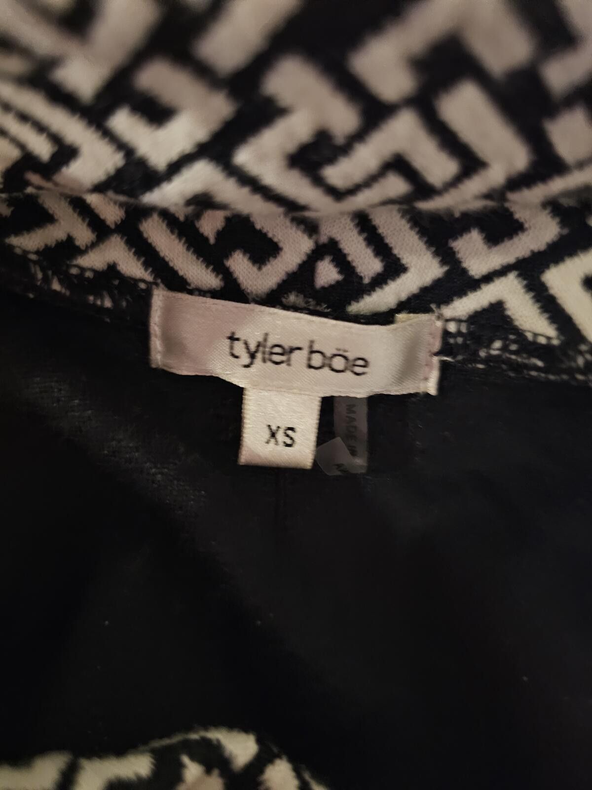 Other Tyler Boe Dress Black & White Womens Size XS Cowl Neck Size XS / US 0-2 / IT 36-38 - 7 Thumbnail