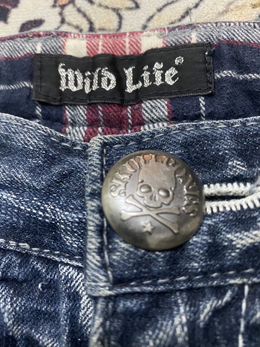 Japanese Brand 🔥 Double Waist Jeans X Wild Life Size US 29 - 7 Thumbnail