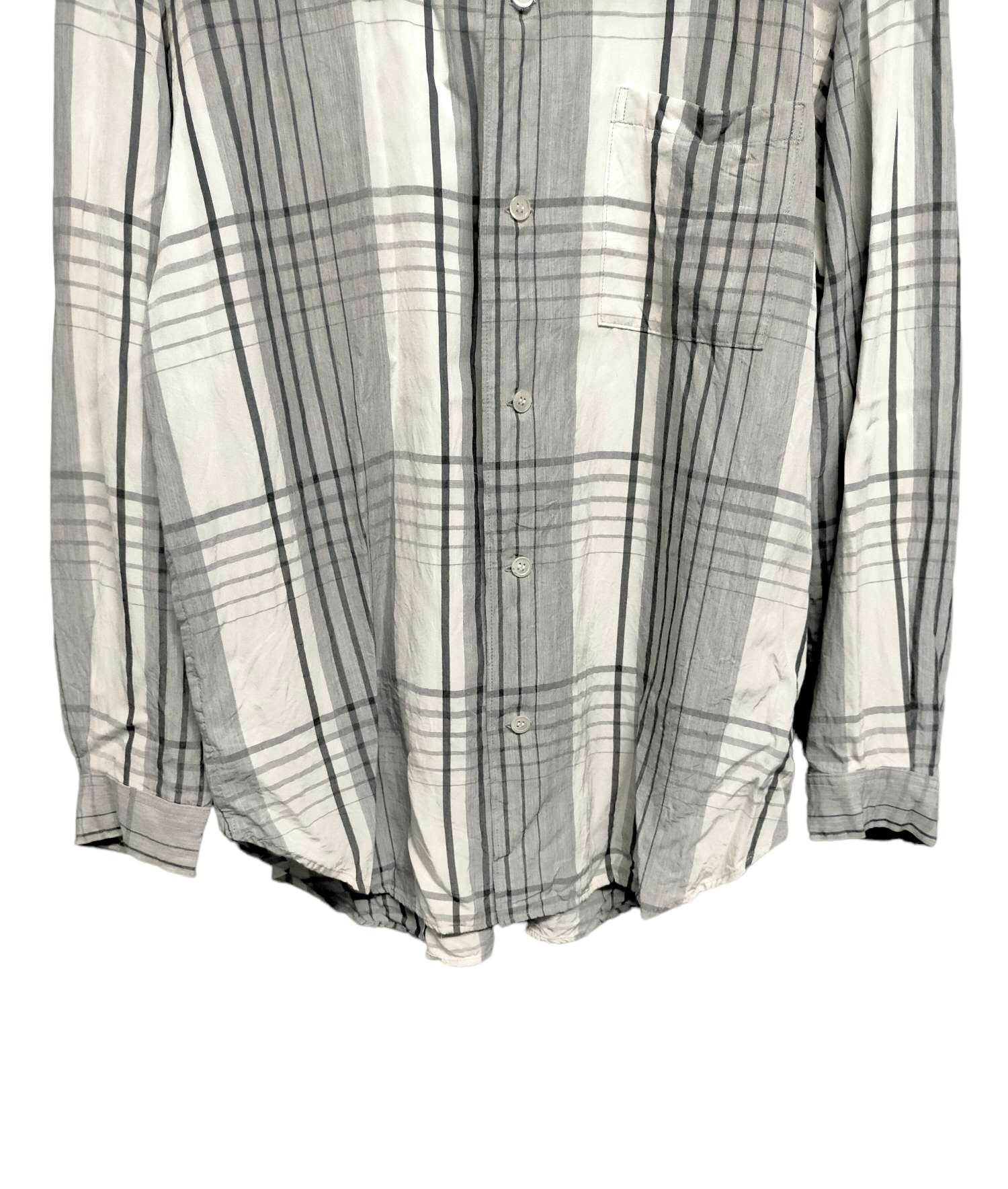 Yohji Yamamoto Vintage Y'S Yohji Yamamoto Rayonne Shirt Button Office Size US L / EU 52-54 / 3 - 5 Thumbnail