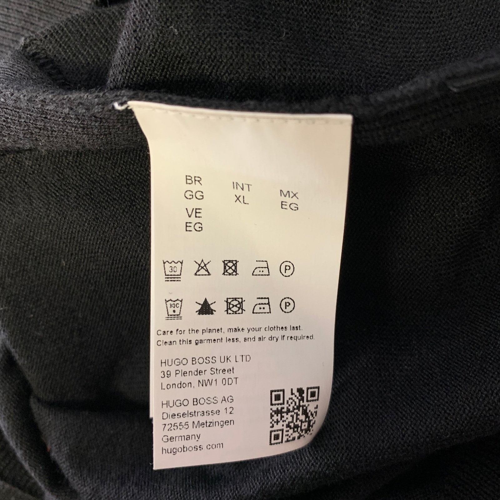 Hugo Boss HUGO BOSS Size XL Black Knitted Wool Crew-Neck Pullover Size US XL / EU 56 / 4 - 5 Thumbnail