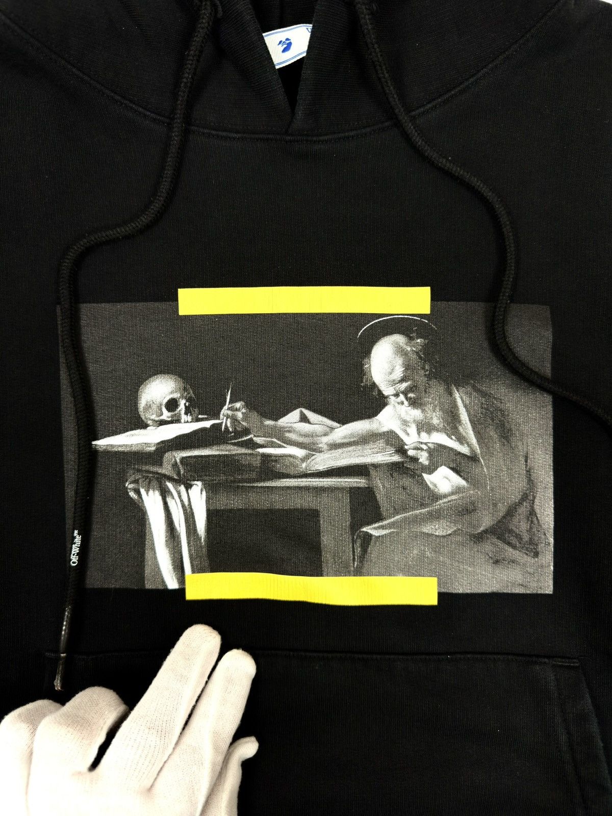 Off-White Off-White Black Caravaggio Diagonal Hoodie Size US M / EU 48-50 / 2 - 4 Thumbnail