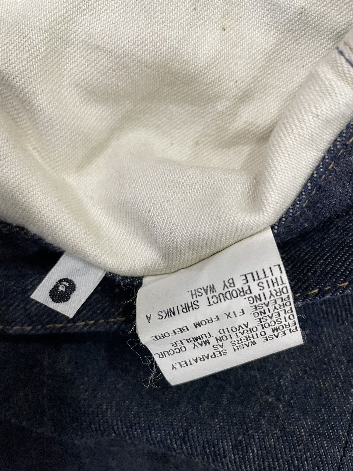 Bape × Vintage Denim Cargo Pants Size US 32 / EU 48 - 12 Thumbnail