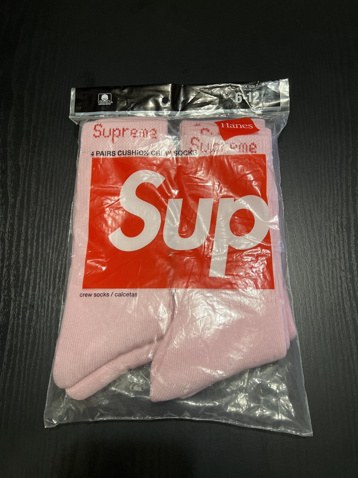 Supreme Hanes Crew Socks (4 Pack) Olive