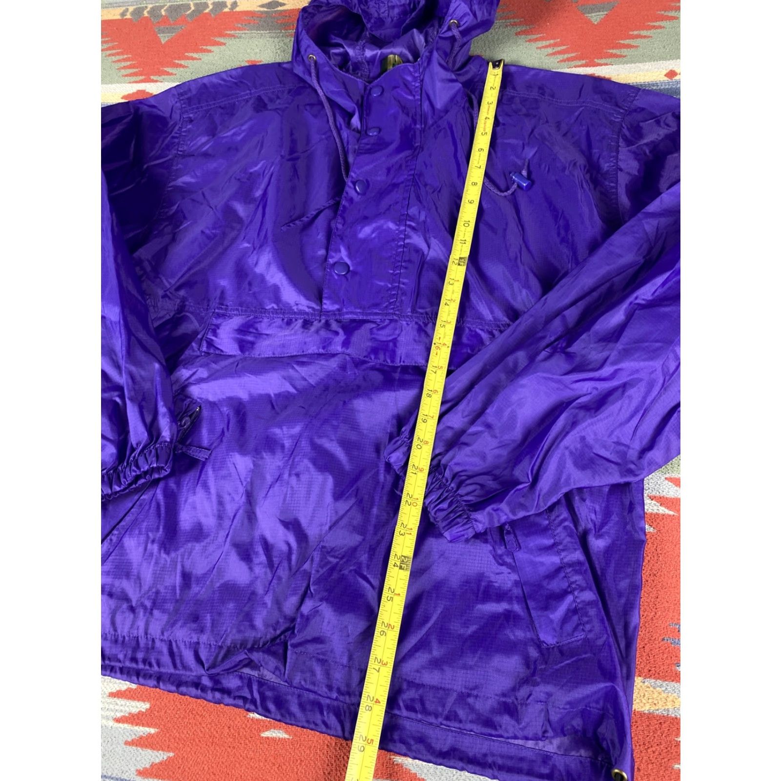 ASH VINTAGE Dash Sport Purple Anorak Windbreaker Jacket sz M 90s Mens Size US M / EU 48-50 / 2 - 3 Thumbnail