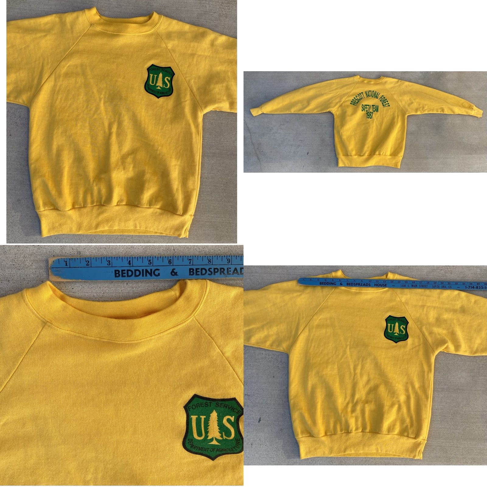 Vintage Vintage Prescott National Forest Safety Team Raglan Sweatshirt USFS Union Made L Size US L / EU 52-54 / 3 - 10 Thumbnail