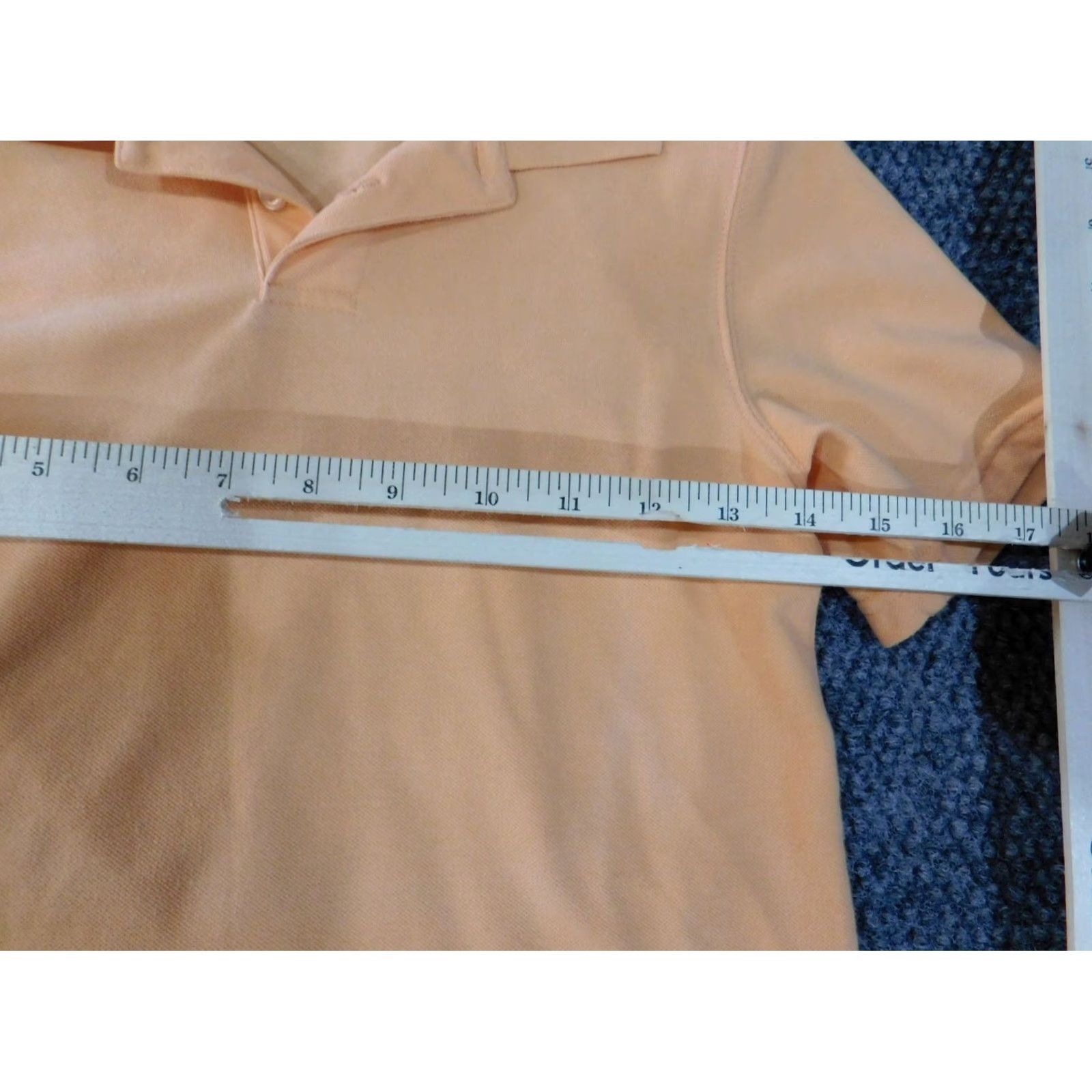 Vintage Crown & Ivy polo Women Medium Orange Classic Stretch Short Sleeve Collared Pullover Cotton Polyester Rayon Casual Shirt Size M / US 6-8 / IT 42-44 - 5 Thumbnail