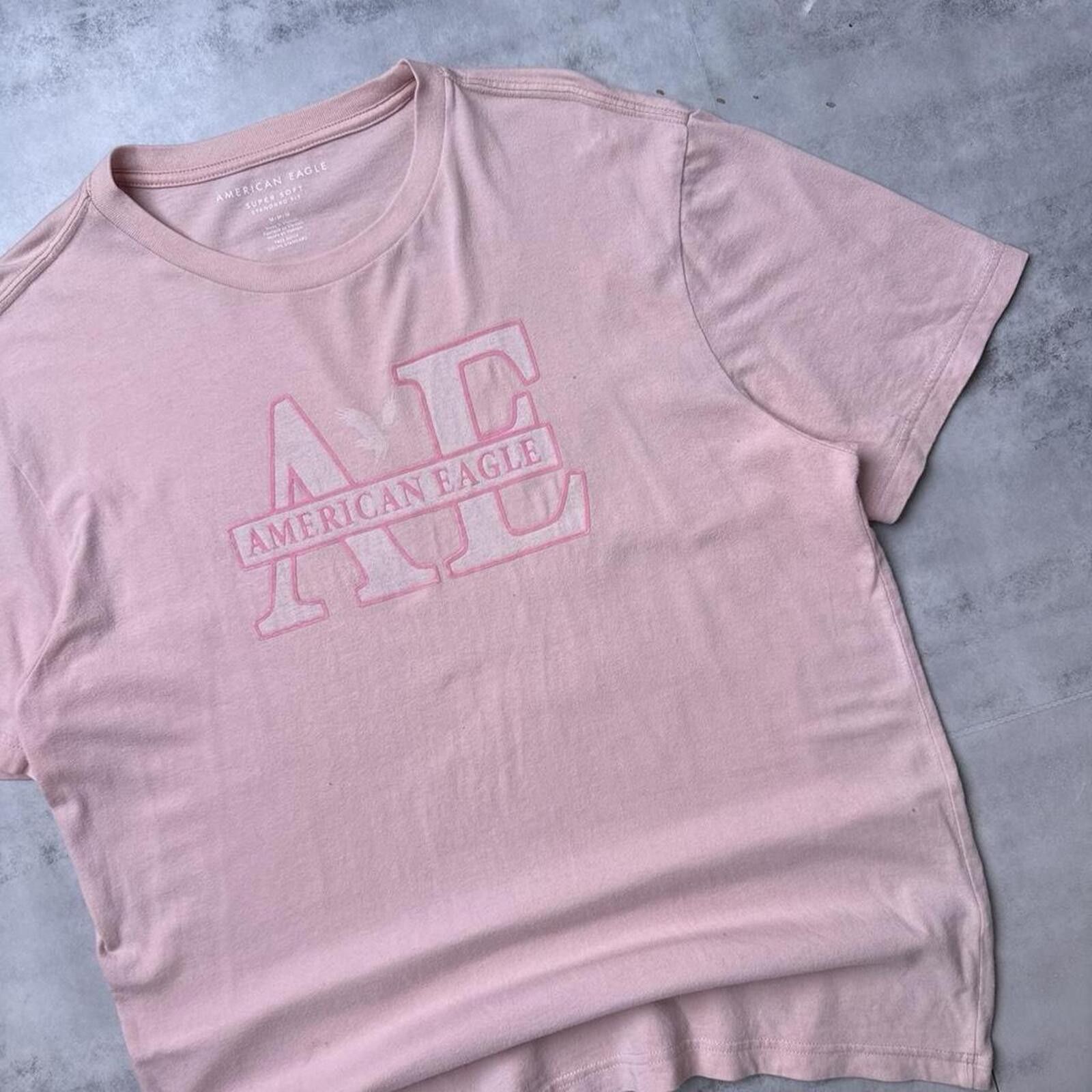 American Eagle Outfitters Y2K American Eagle 00s Pink T shirt Size US M / EU 48-50 / 2 - 4 Thumbnail