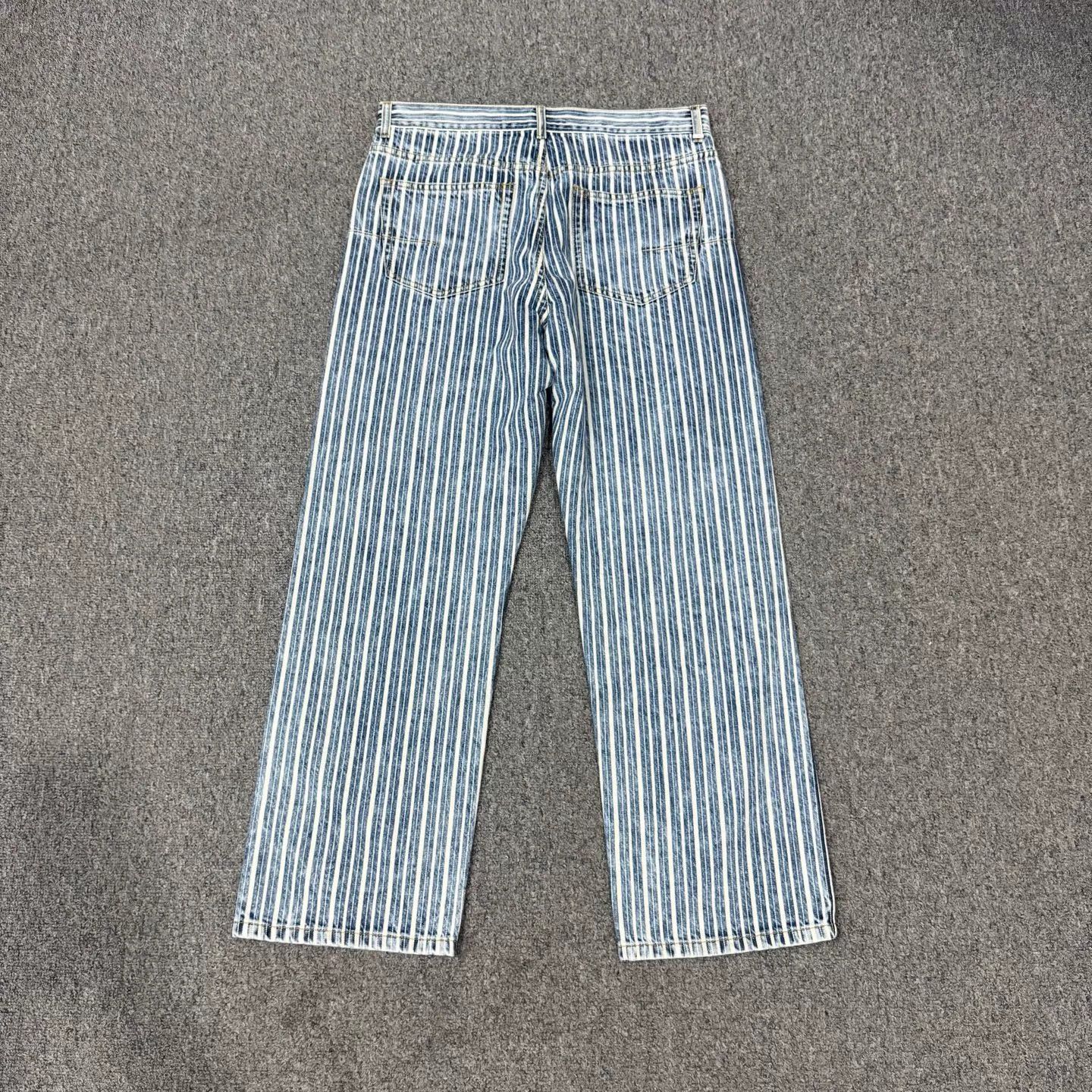 Dior Dior Blue Striped Casual Pants 40 99 New Size 28" / US 6 / IT 42 - 2 Thumbnail