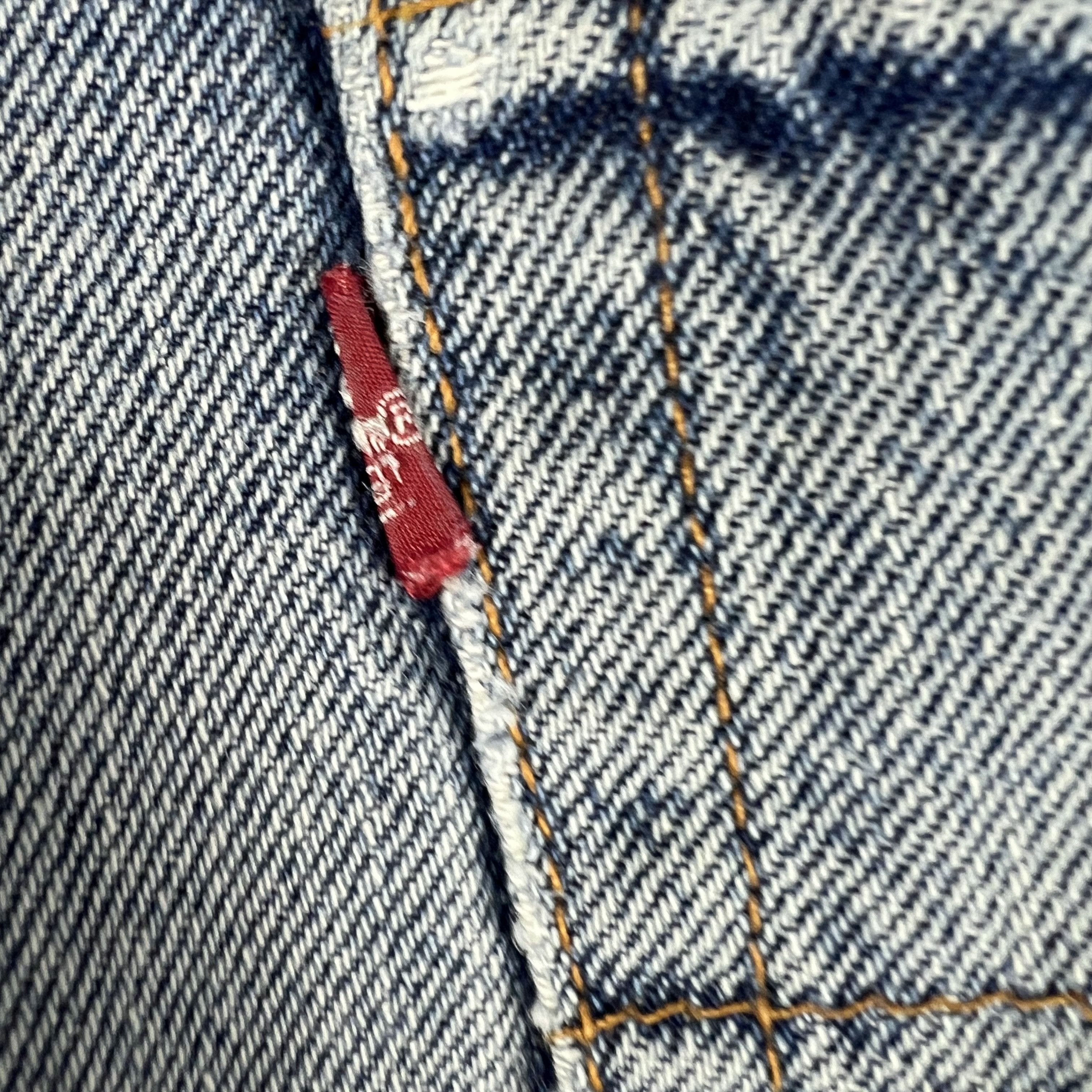 Levi's × Vintage Y2K Levi's Jean Shorts Blue Whiskers Cut Off Denim Jorts Size US 33 - 9 Thumbnail