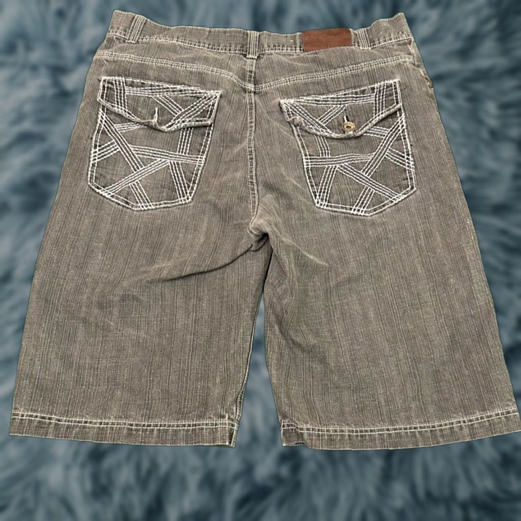 Vintage VINTAGE Y2K Tool Jean Baggy Hip Hop Skater Grunge Jeans Shorts Men 36 Jorts JNCO Jinzu Gray Dark Pockets Brand Baseline Size US 36 / EU 52 - 1 Thumbnail