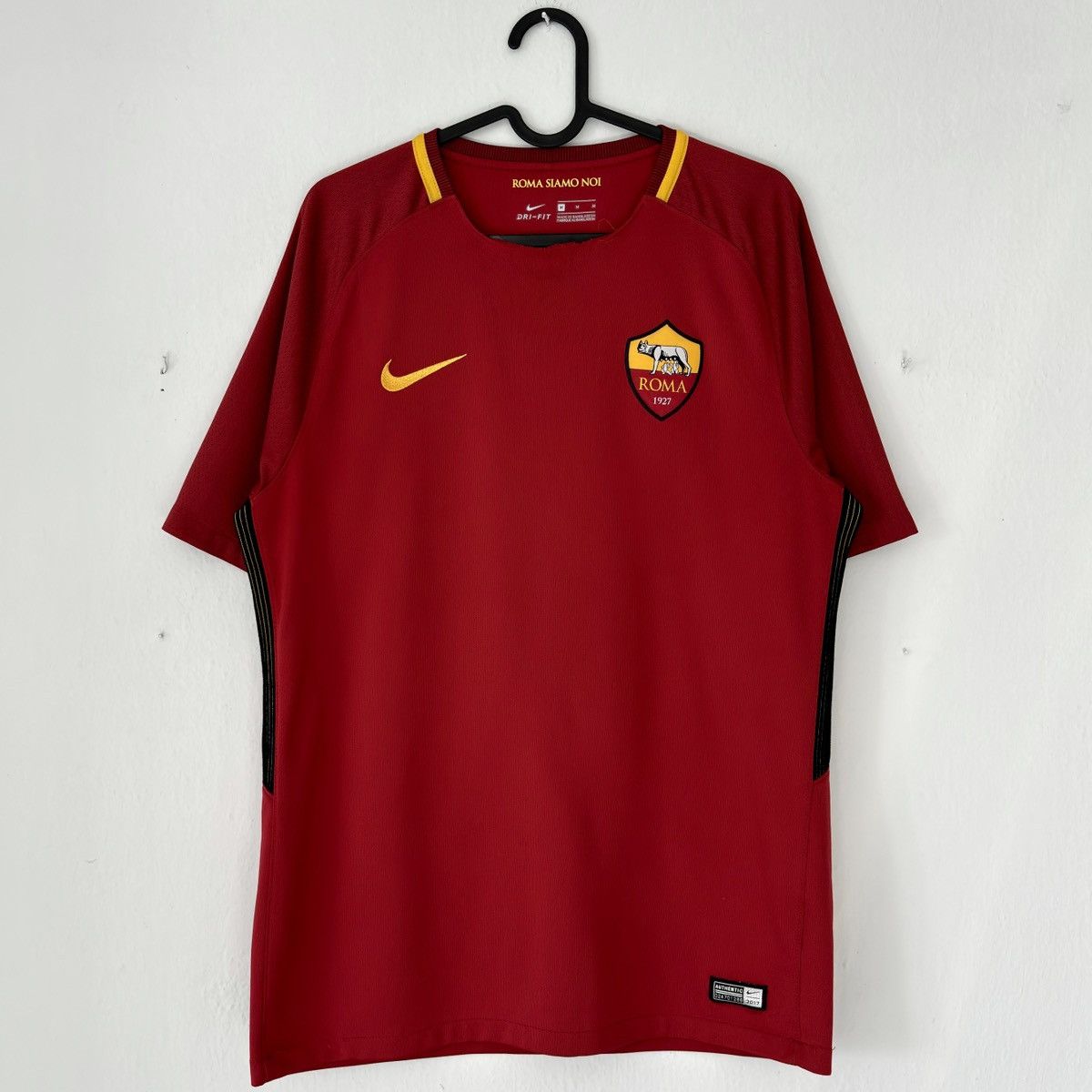 Nike 2017 2018 AS Roma Italy Nike Home Away Soccer Jersey Shirt Size US M / EU 48-50 / 2 - 3 Thumbnail