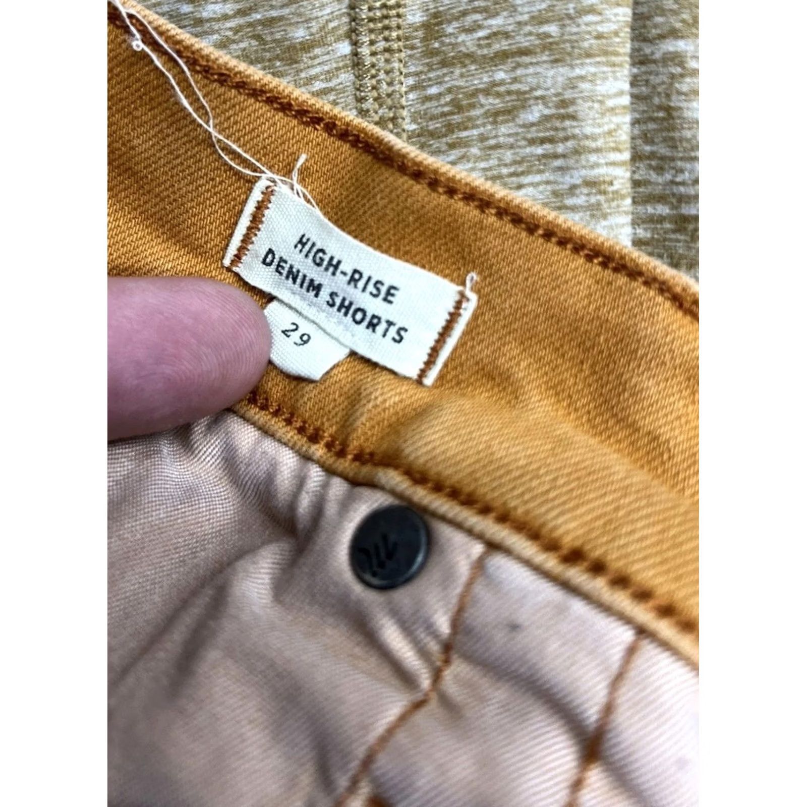Madewell Madewell High-Rise Denim Shorts Womens Size 29 Burnt Orange Button Fly K9543 Size 29" - 5 Thumbnail