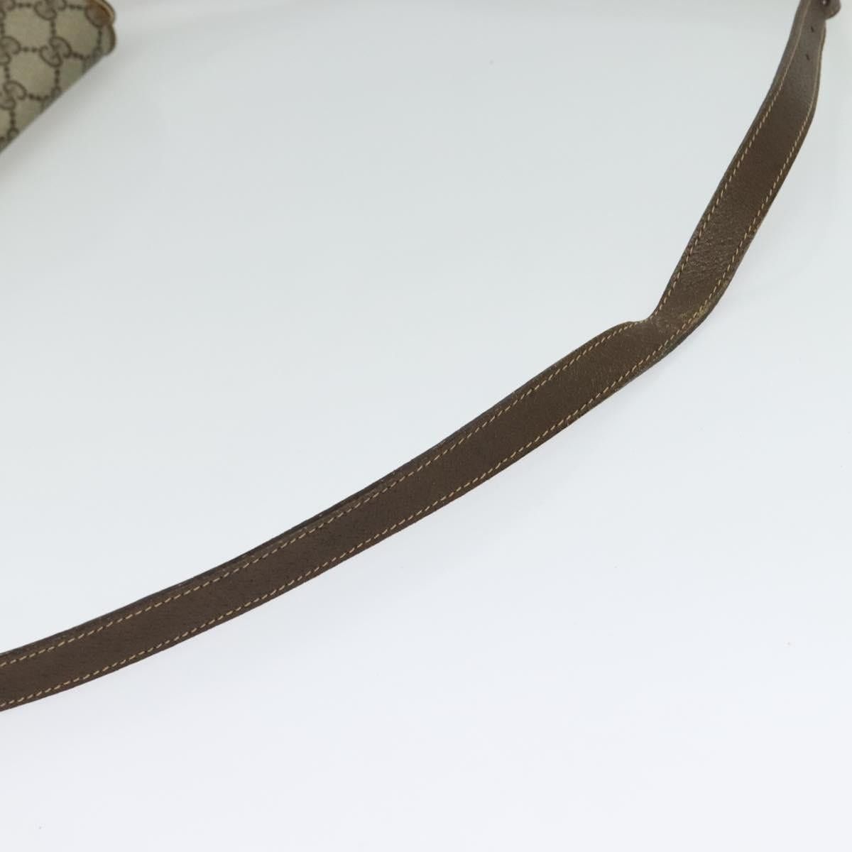 Gucci GUCCI GG Supreme Web Sherry Line Bag Pvc Beige Gold 904 02 Size ONE SIZE - 7 Thumbnail