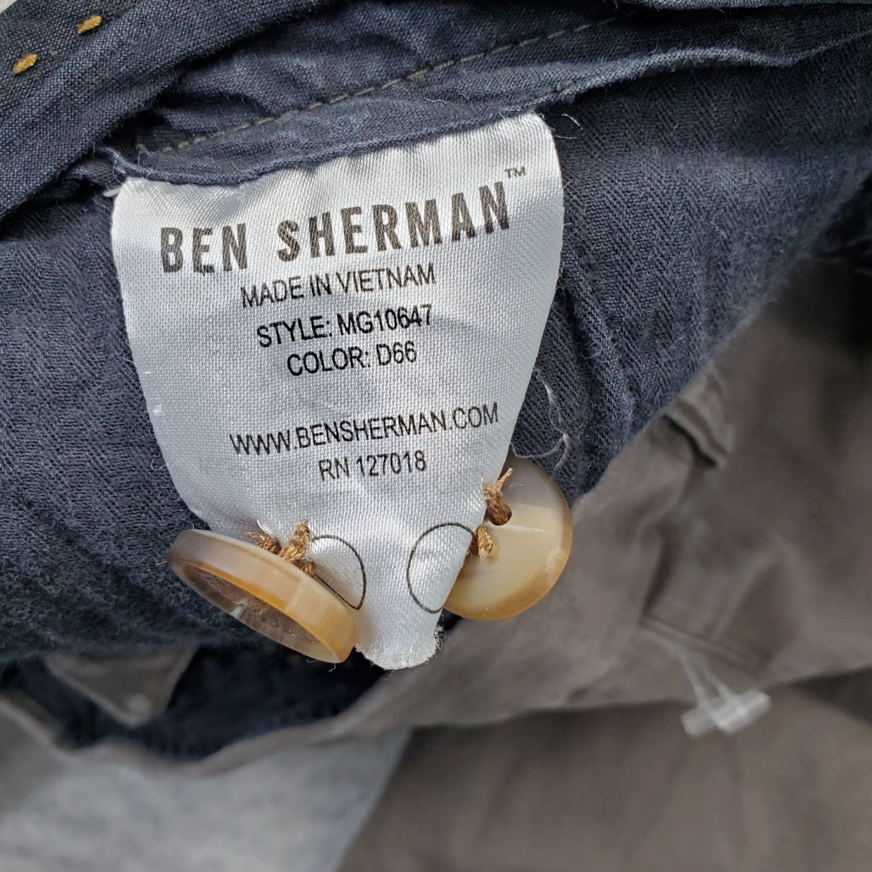 Ben Sherman Ben Sherman Pants Mens 30/32 Gray Flat Front Stretch Straight Leg Double Stitch Pants Mens Size 30 Gray Flat Front Stretch Straight Leg Mens Size US 30 / EU 46 - 6 Thumbnail