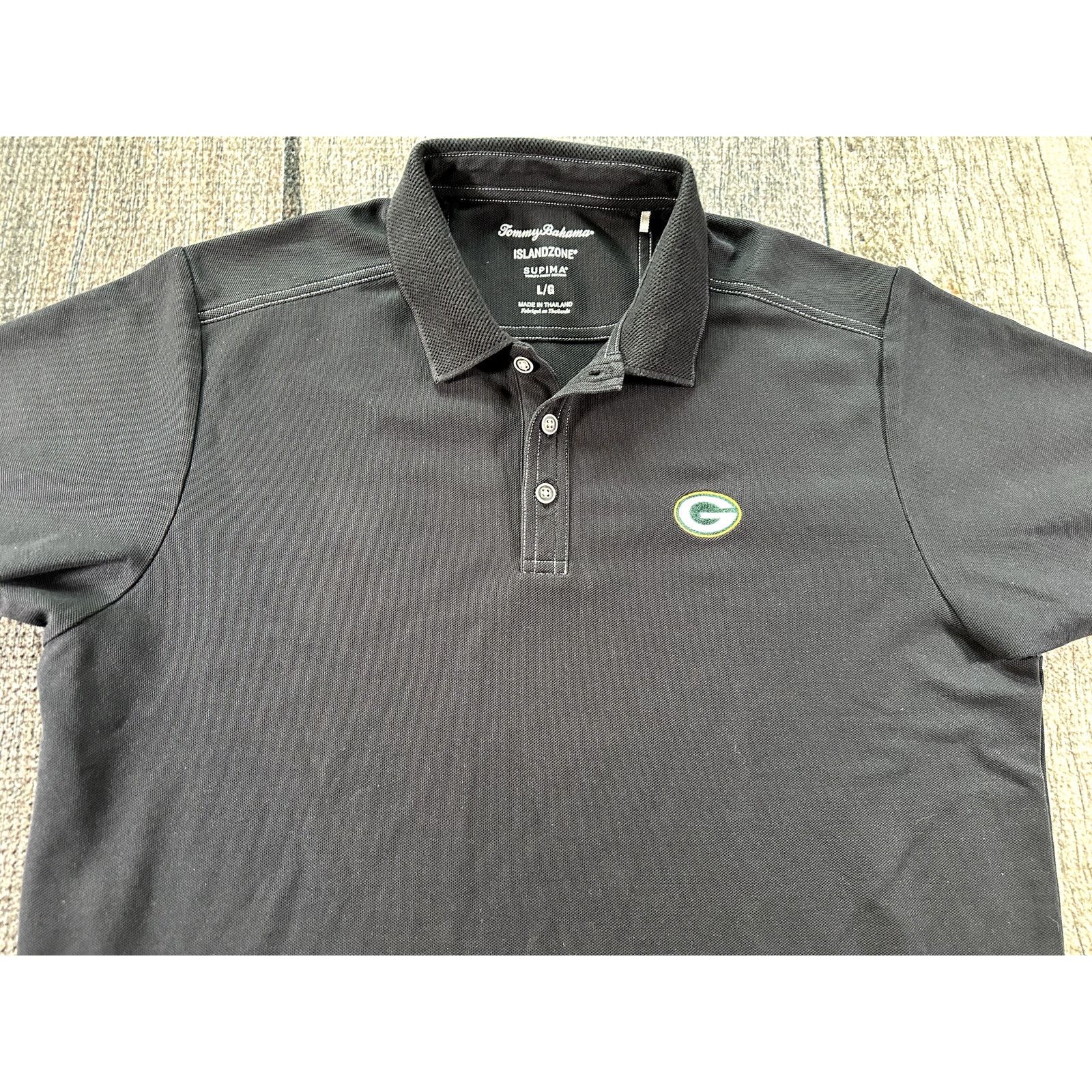Tommy Bahama Tommy Bahama Green Bay Packers Mens Shirt Islandzone Polo Size US L / EU 52-54 / 3 - 2 Thumbnail