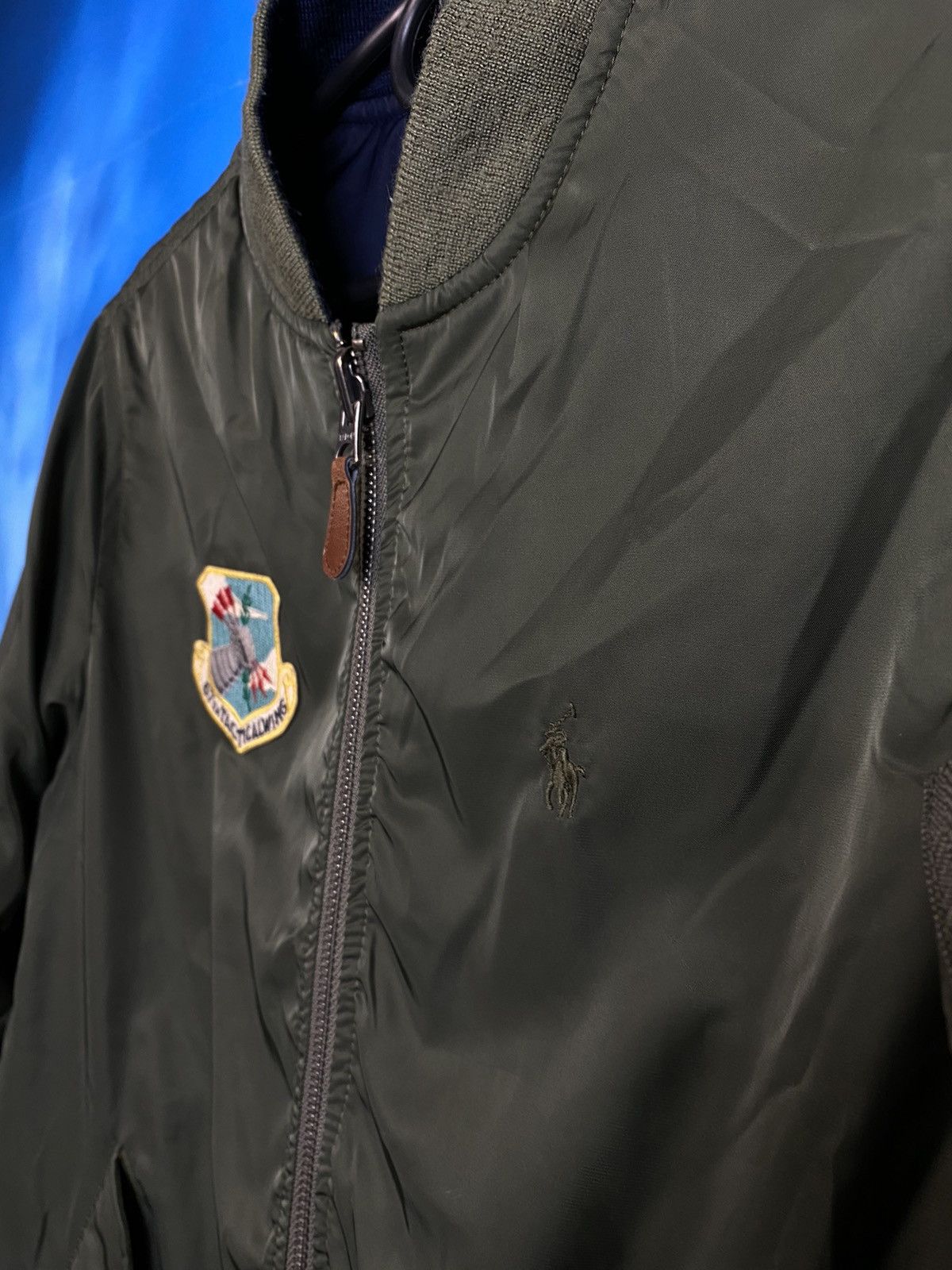 Polo Ralph Lauren × Ralph Lauren × Vintage 🔥 RALPH LAUREN TWO WAY BOMBER JACKET ( 14-16 years ) Size US XS / EU 42 / 0 - 6 Thumbnail