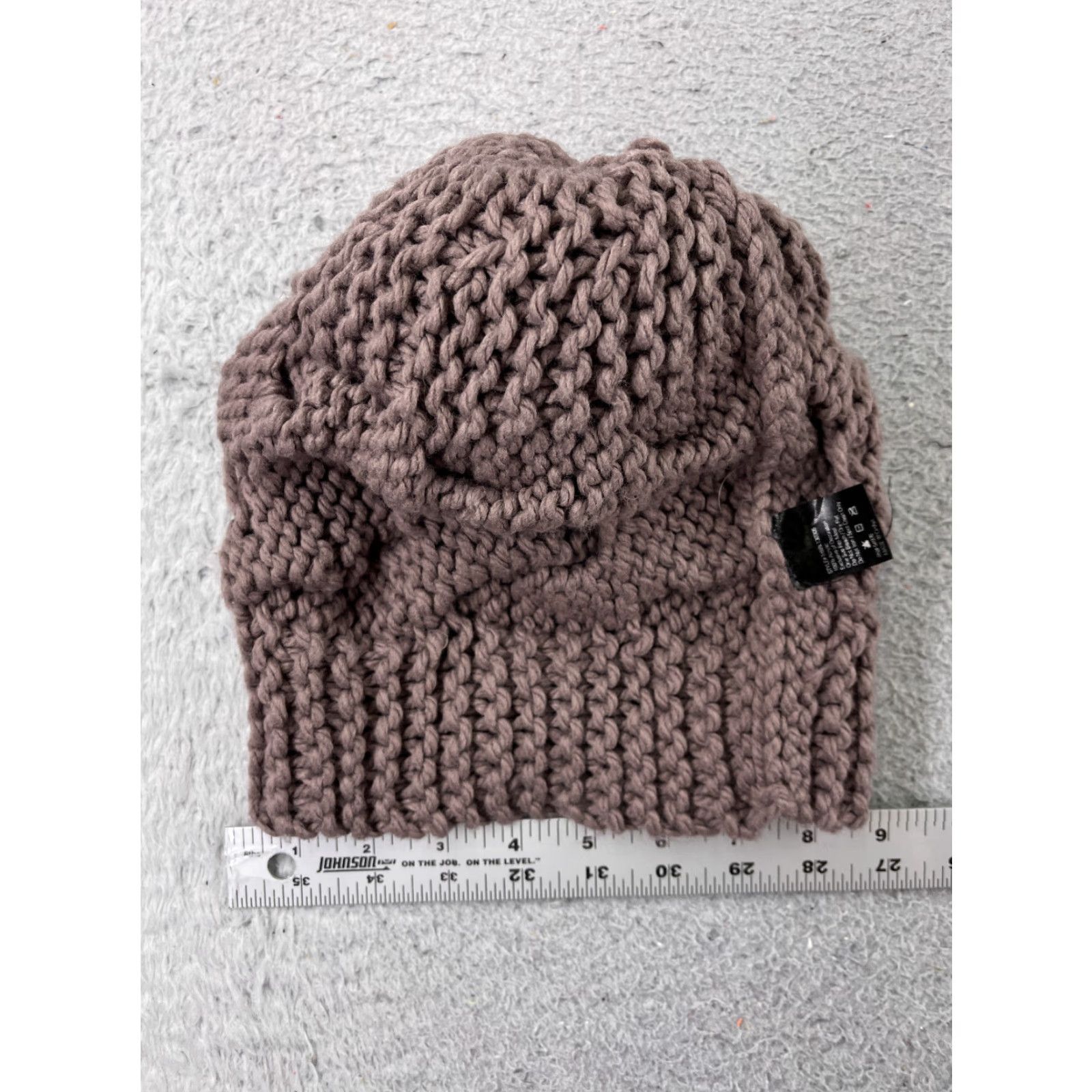 Vintage David and Young Beanie Toque Womens One Size Purple Knit 100% Acrylic Ski Pom Hat Beanie Womens Purple Knit 100% Acrylic Winter Ski Size ONE SIZE - 6 Thumbnail
