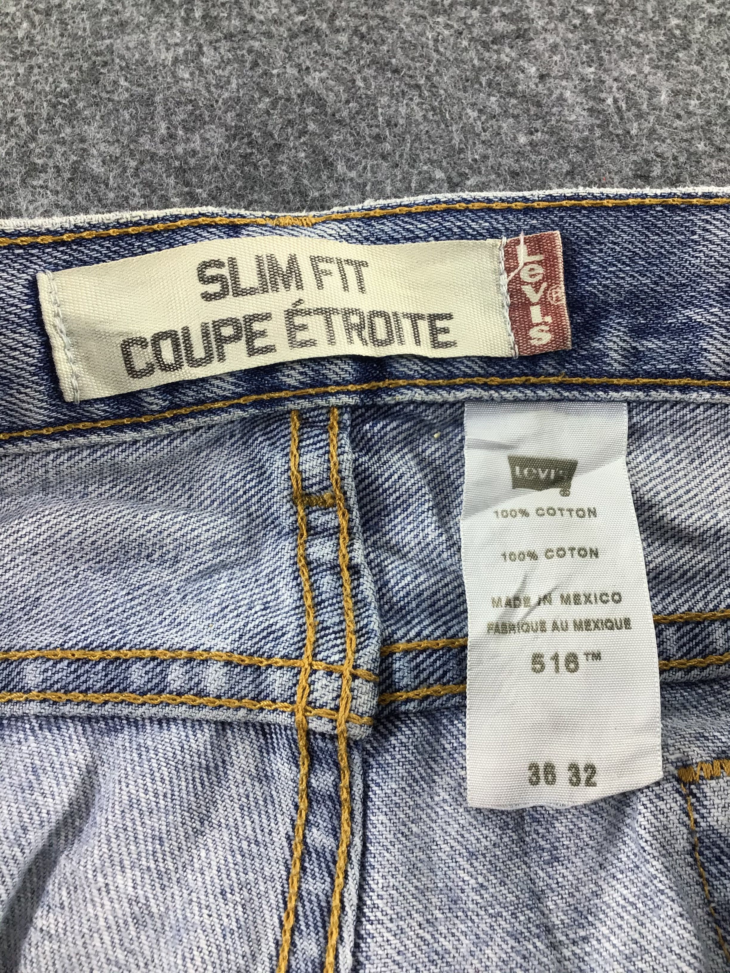 Levi's Vintage Levis 516 Jeans Dirty Wash Denim -J492 Size US 37 - 10 Thumbnail