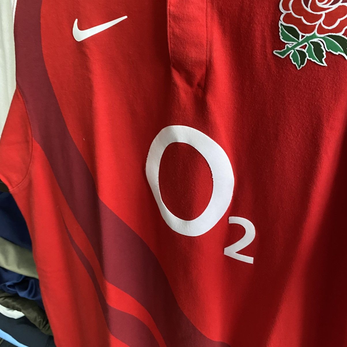 Nike Vintage Nike England Rugby Big Logo O2 streetwear polo Size US XL / EU 56 / 4 - 5 Thumbnail