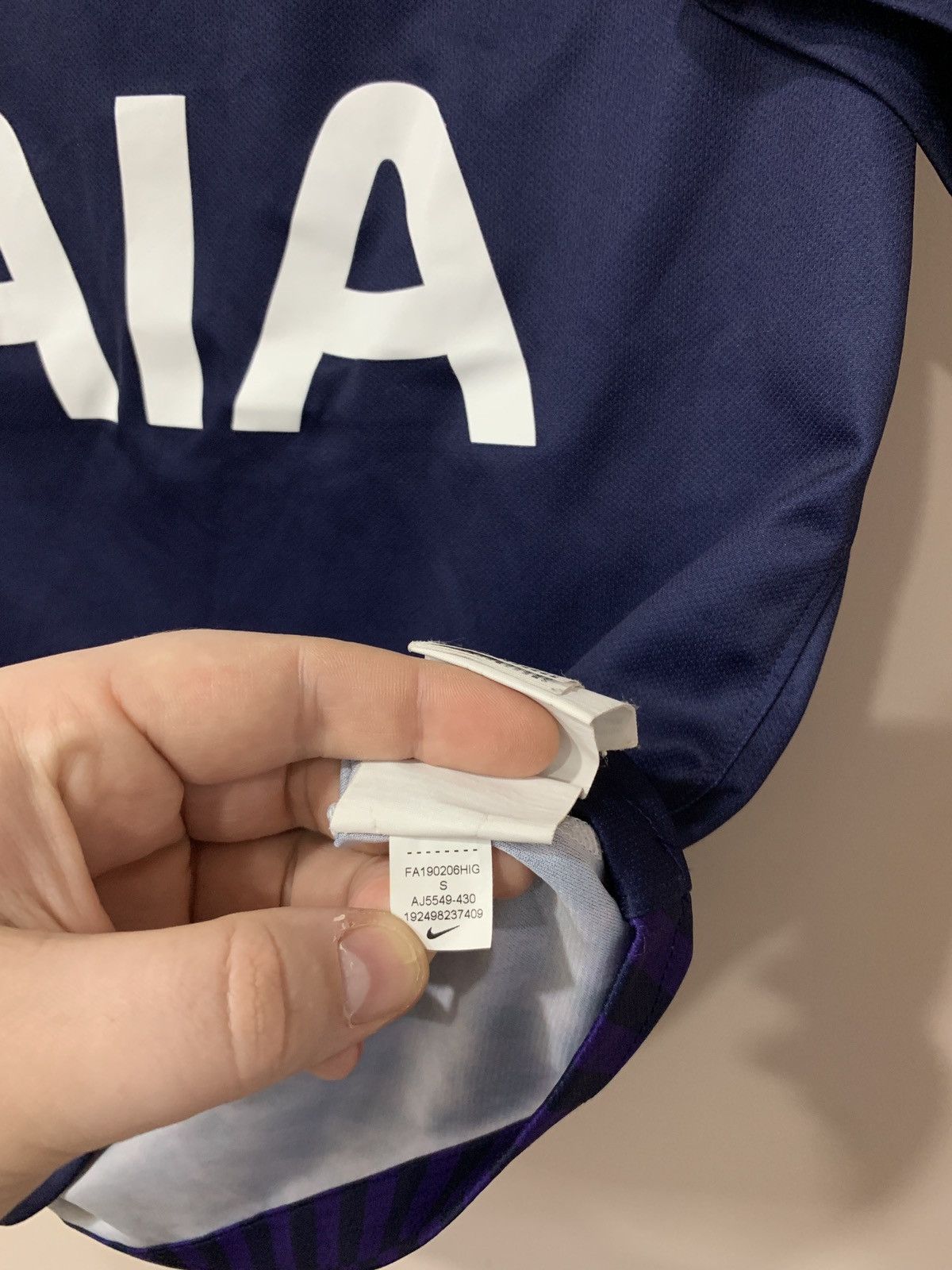 Nike Tottenham Hotspur 2019 Away Football Shirt Nike Soccer Small Size US S / EU 44-46 / 1 - 10 Thumbnail