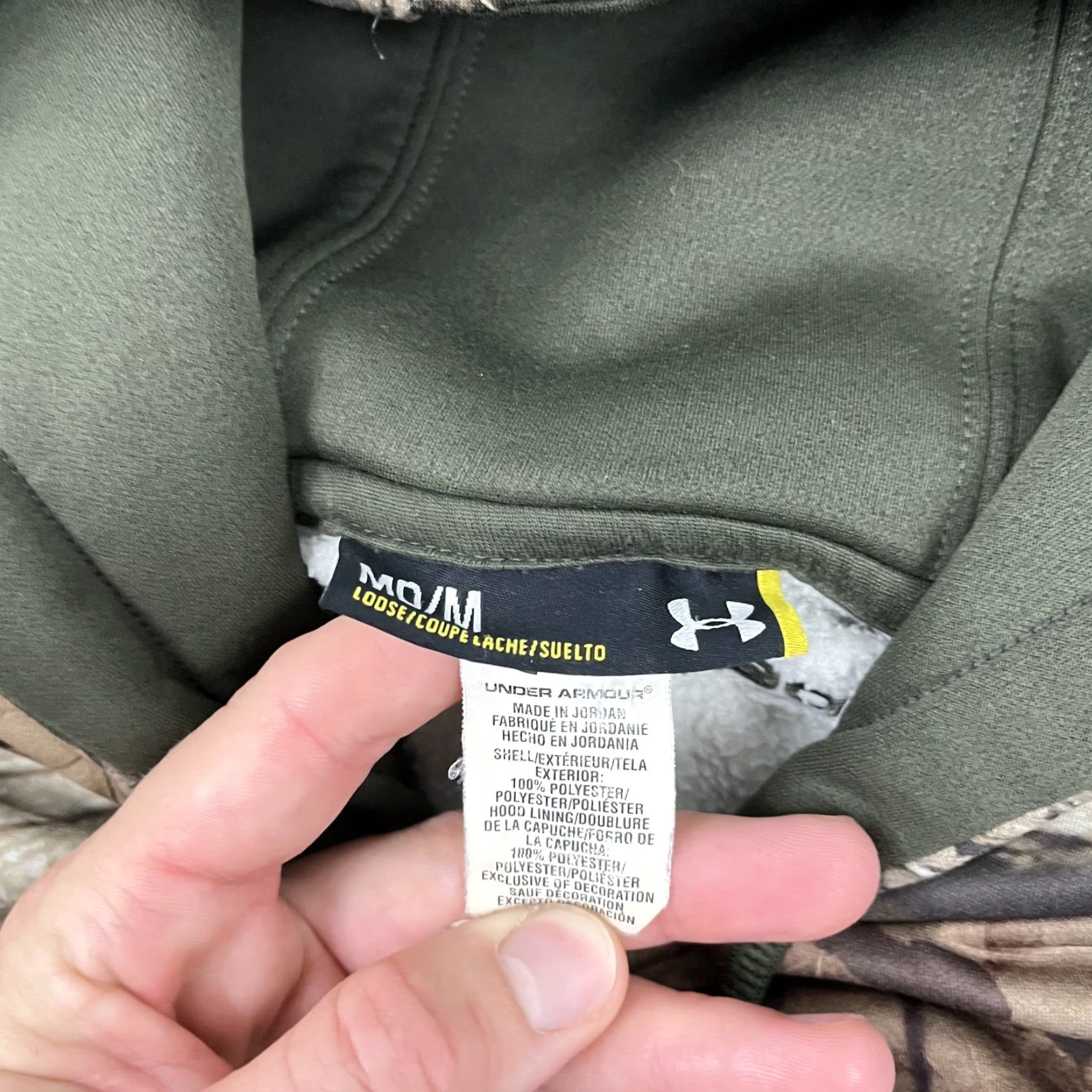 Under Armour Under Armour Hoodie Mens Medium Mossy Oak Break Up Infinity Camo Hunting Outdoor Size US M / EU 48-50 / 2 - 2 Thumbnail