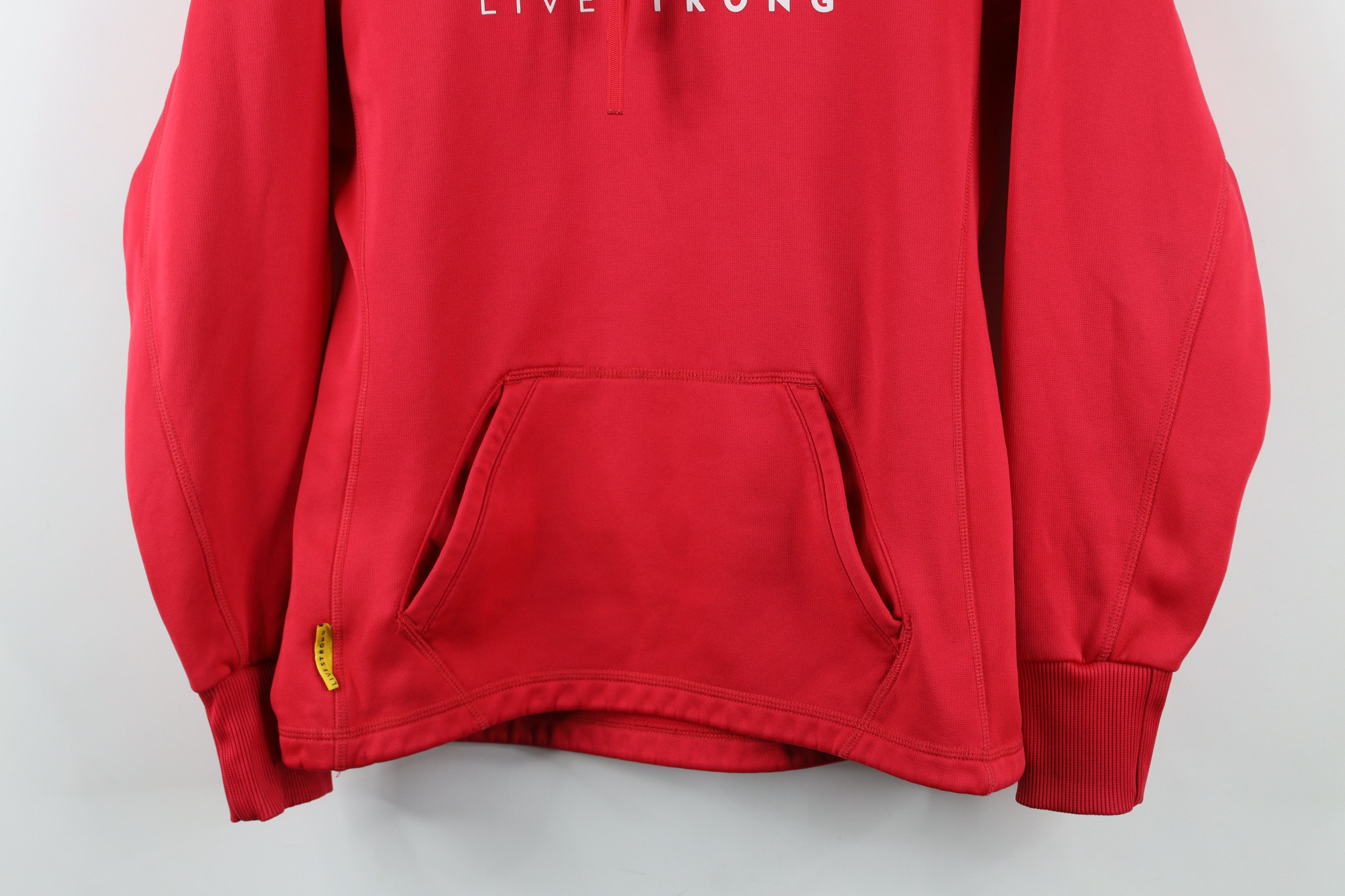 Nike × Vintage Vintage Y2K Nike Livestrong Armstrong Center Swoosh Hoodie Size S / US 4 / IT 40 - 3 Thumbnail