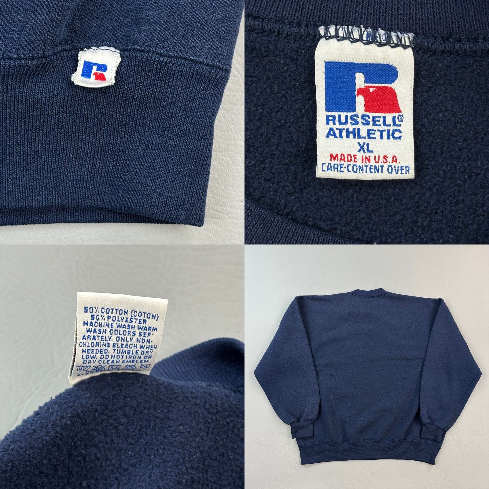 Russell Athletic VINTAGE Russell Athletic Sweatshirt Mens XL Navy Crewneck Pullover USA Made 90s Sweatshirt Mens XL Navy Crewneck Pullover USA Made 90s Size US XL / EU 56 / 4 - 8 Thumbnail