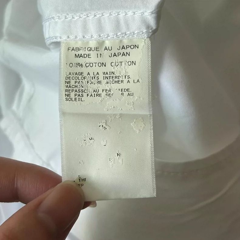 Yohji Yamamoto Yohji Yamamoto Yohji Yamamoto White Ruffled Dress Shirt Size US S / EU 44-46 / 1 - 7 Thumbnail