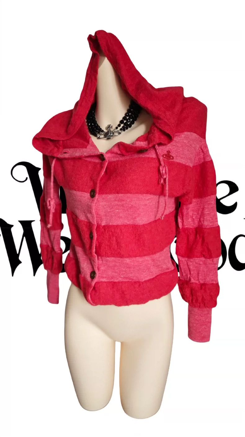Vivienne Westwood Vivienne Westwood Red striped witch hooded sweater Size M / US 6-8 / IT 42-44 - 3 Thumbnail