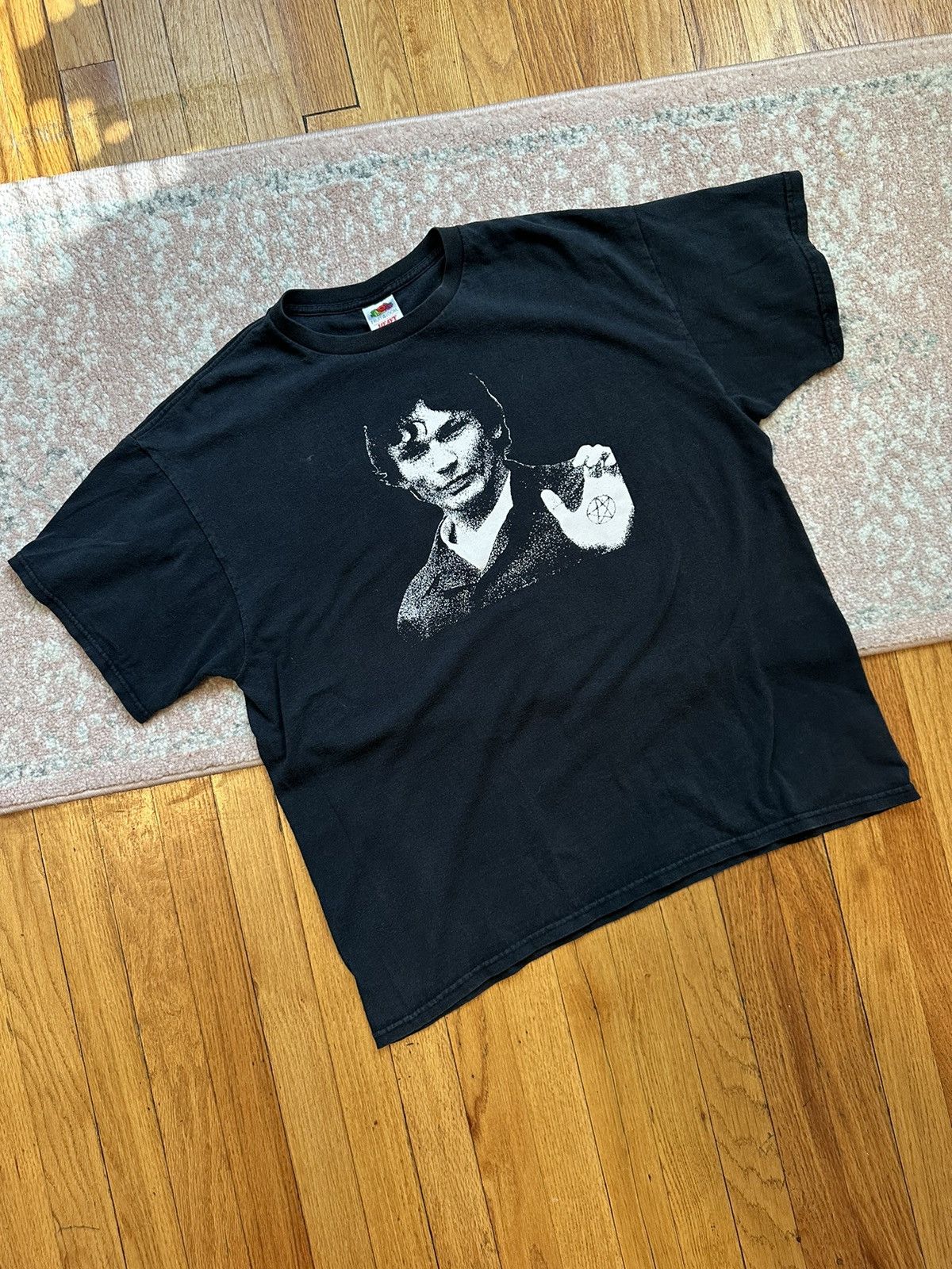 Rare × Streetwear × Vintage Vintage Faded Black Richard Ramirez Zodiac