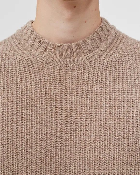 Han Kjobenhavn !DS! SS23 Han Kjobenhavn Distressed Knit Beige Vest Size US M / EU 48-50 / 2 - 5 Thumbnail