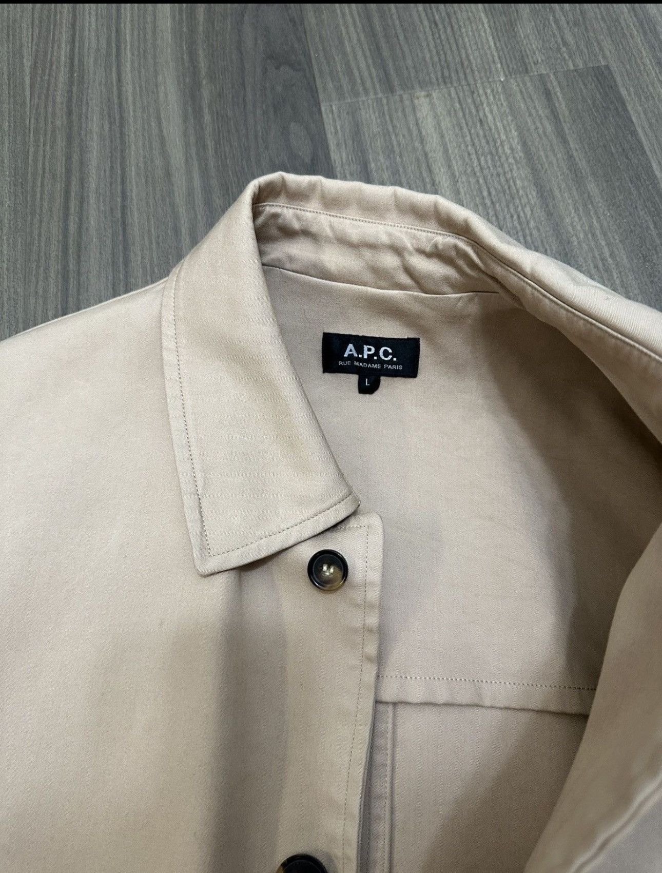A.P.C. a.p.c mac coat beige Size US L / EU 52-54 / 3 - 4 Thumbnail