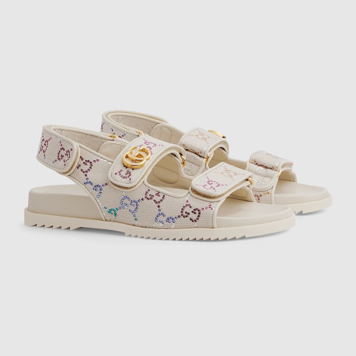 Gucci Gucci GG Crystals Sandals SIZE 36.5 Size ONE SIZE - 1 Thumbnail