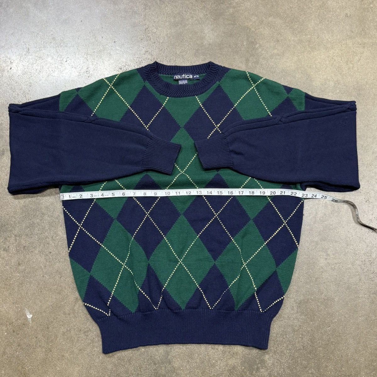 Nautica Vintage Nautica Argyle Knit Sweater 90s Preppy Classic Size US M / EU 48-50 / 2 - 5 Thumbnail