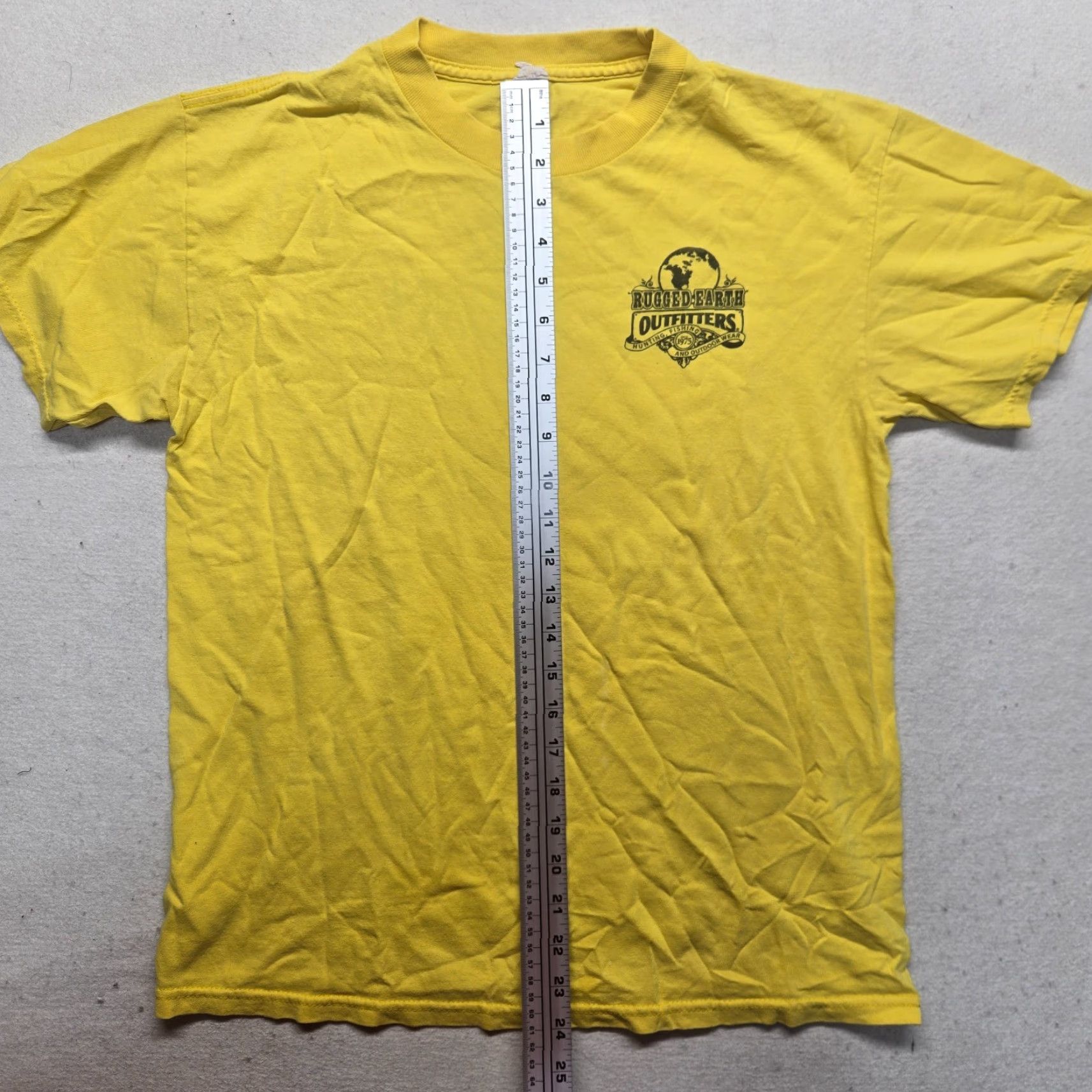 Vintage RUGGED EARTH OUTFITTERS Yellow Fishing Shirt T-Shirt Short Sleeve Men's M Medium Size US M / EU 48-50 / 2 - 5 Thumbnail