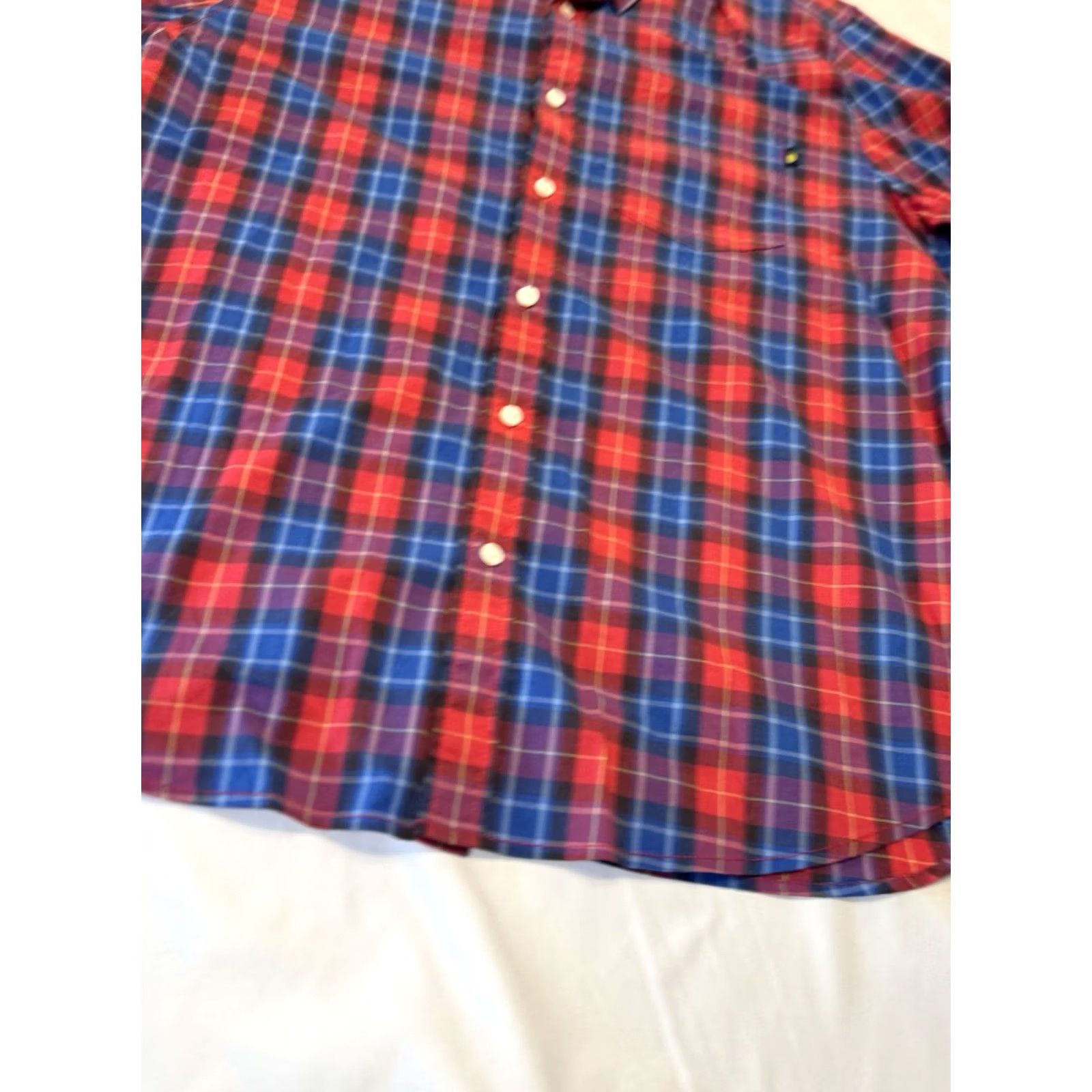 Chubbies Chubbies Plaid Checkered Button Front Flannel Shirt Mens Large Red Blue Size US L / EU 52-54 / 3 - 3 Thumbnail