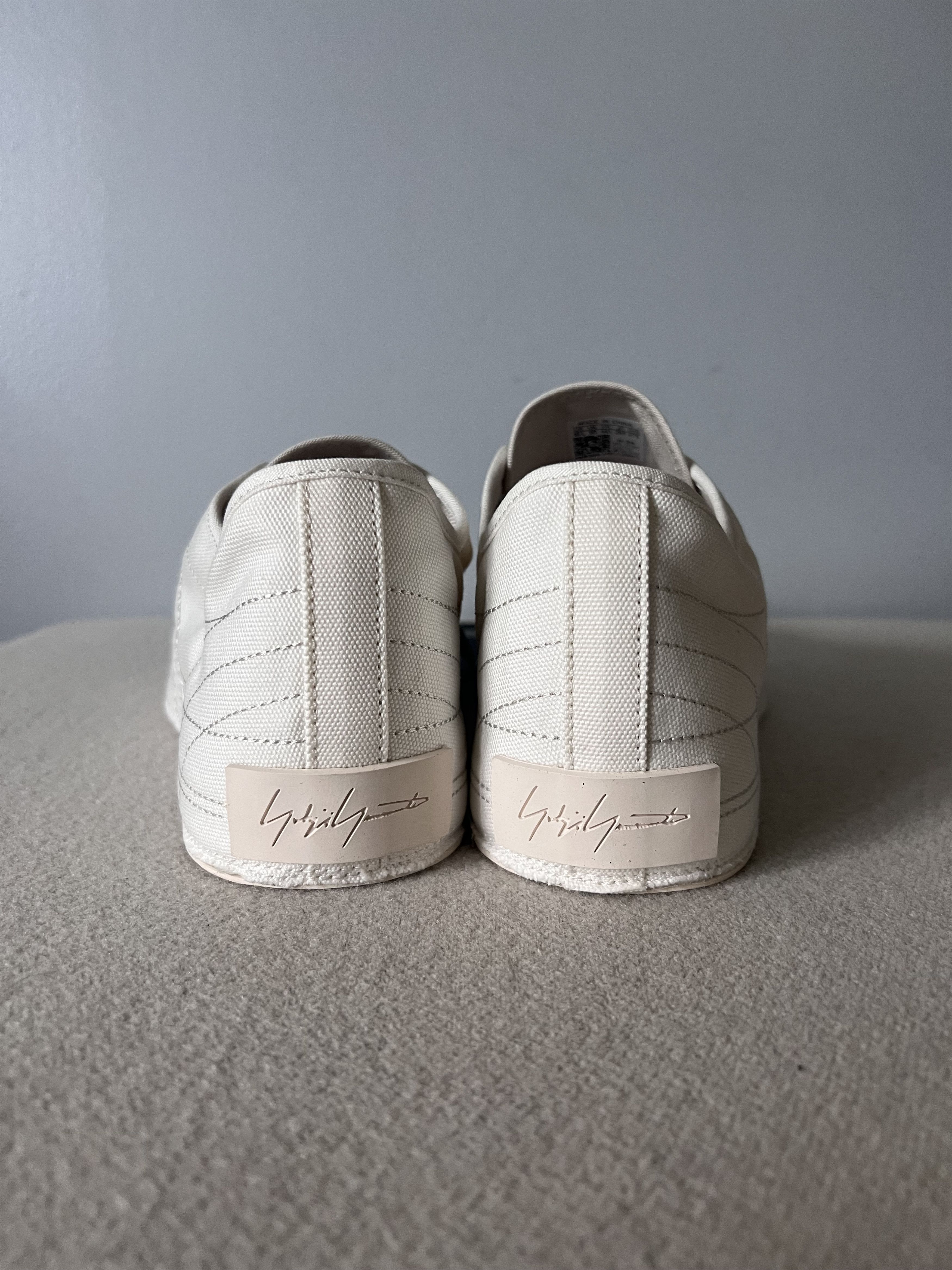 Y-3 Adidas Y-3 Nizza Low in White Talc Size US 10.5 / EU 43-44 - 5 Thumbnail