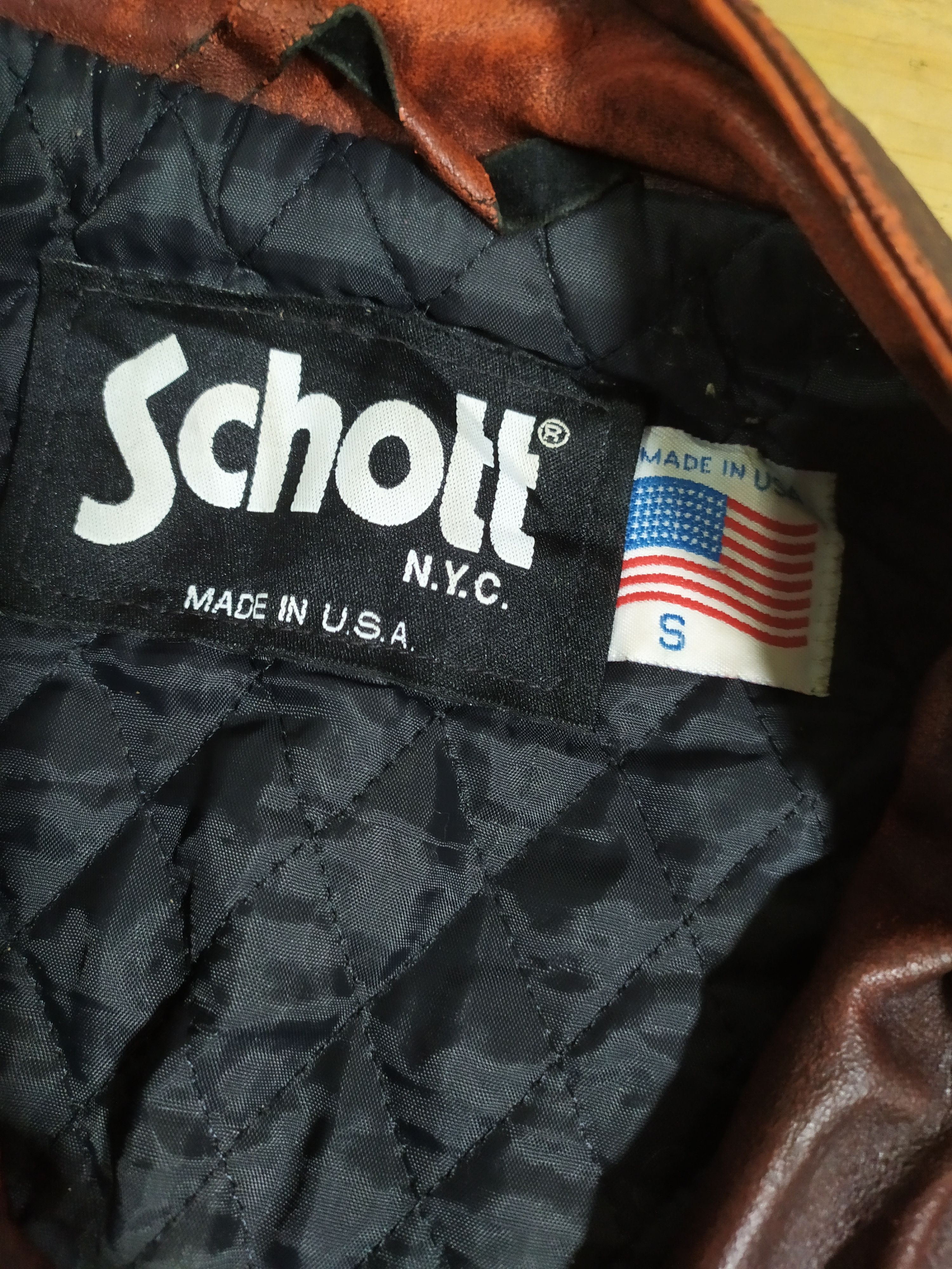 Genuine Leather × Schott SCHOTT NYC LEATHER CHERRY REDDISH SINGLE RIDER JACKET Size US S / EU 44-46 / 1 - 2 Thumbnail