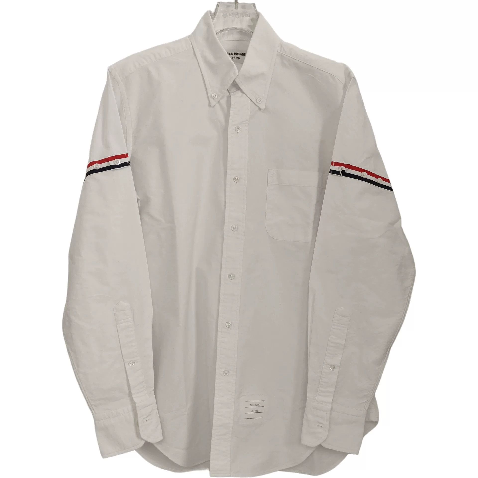 Thom Browne Thom Browne White Double-Sleeve Cotton Shirt Size US L / EU 52-54 / 3 - 1 Thumbnail