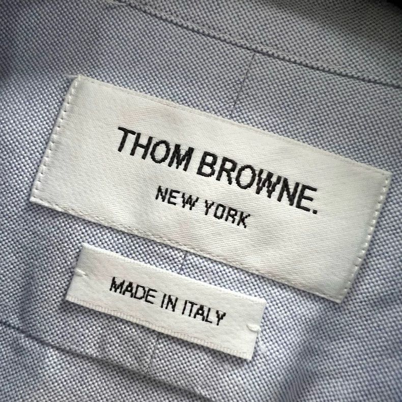 Thom Browne Thom browne Blue long-sleeved shirt A-line dress 2503-Nexta Size XS / US 0-2 / IT 36-38 - 3 Thumbnail