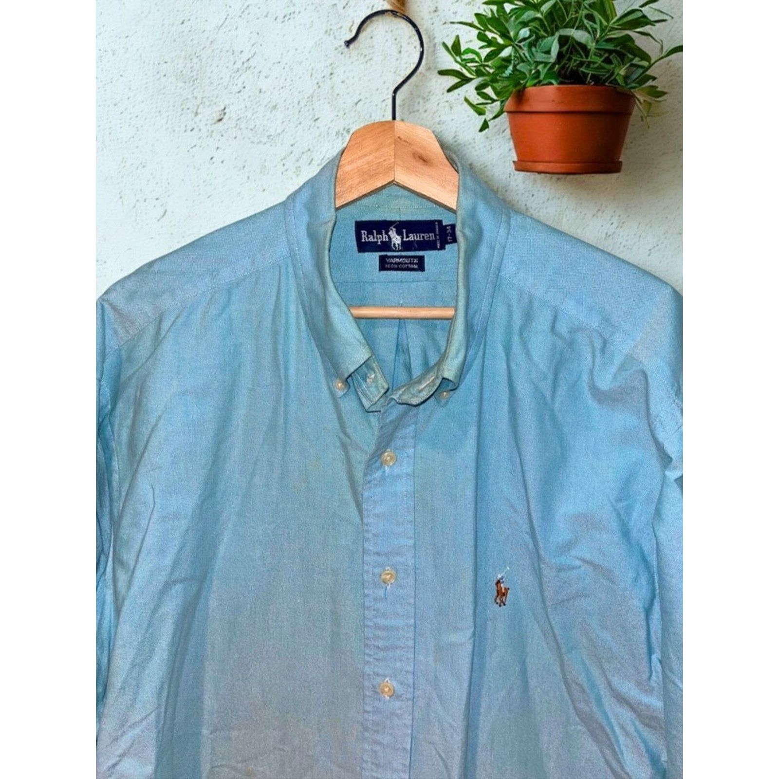 Polo Ralph Lauren Polo Ralph Lauren Yarmouth Dress Shirt Sz. 17 34 Button Down Size US L / EU 52-54 / 3 - 2 Thumbnail