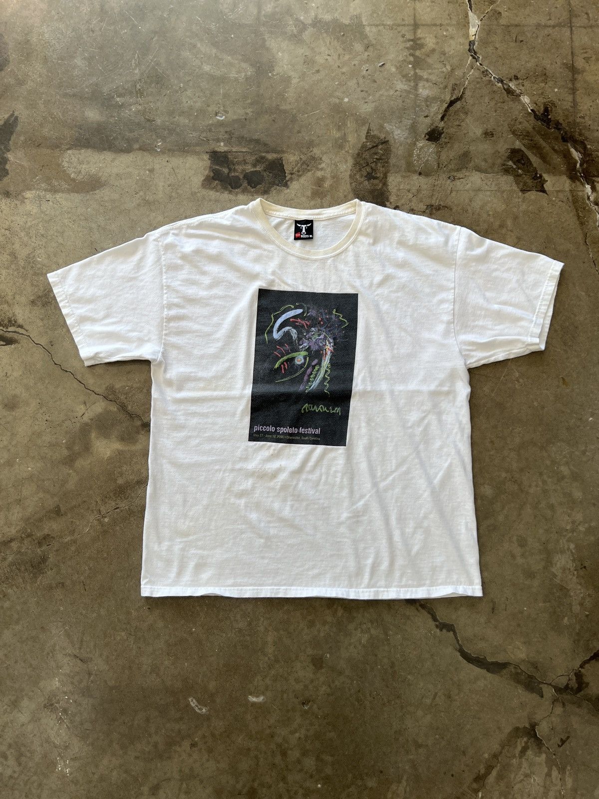 Vintage Vintage 2005 Piccolo Spoleto Festival Art Tee Large Size US L / EU 52-54 / 3 - 2 Thumbnail